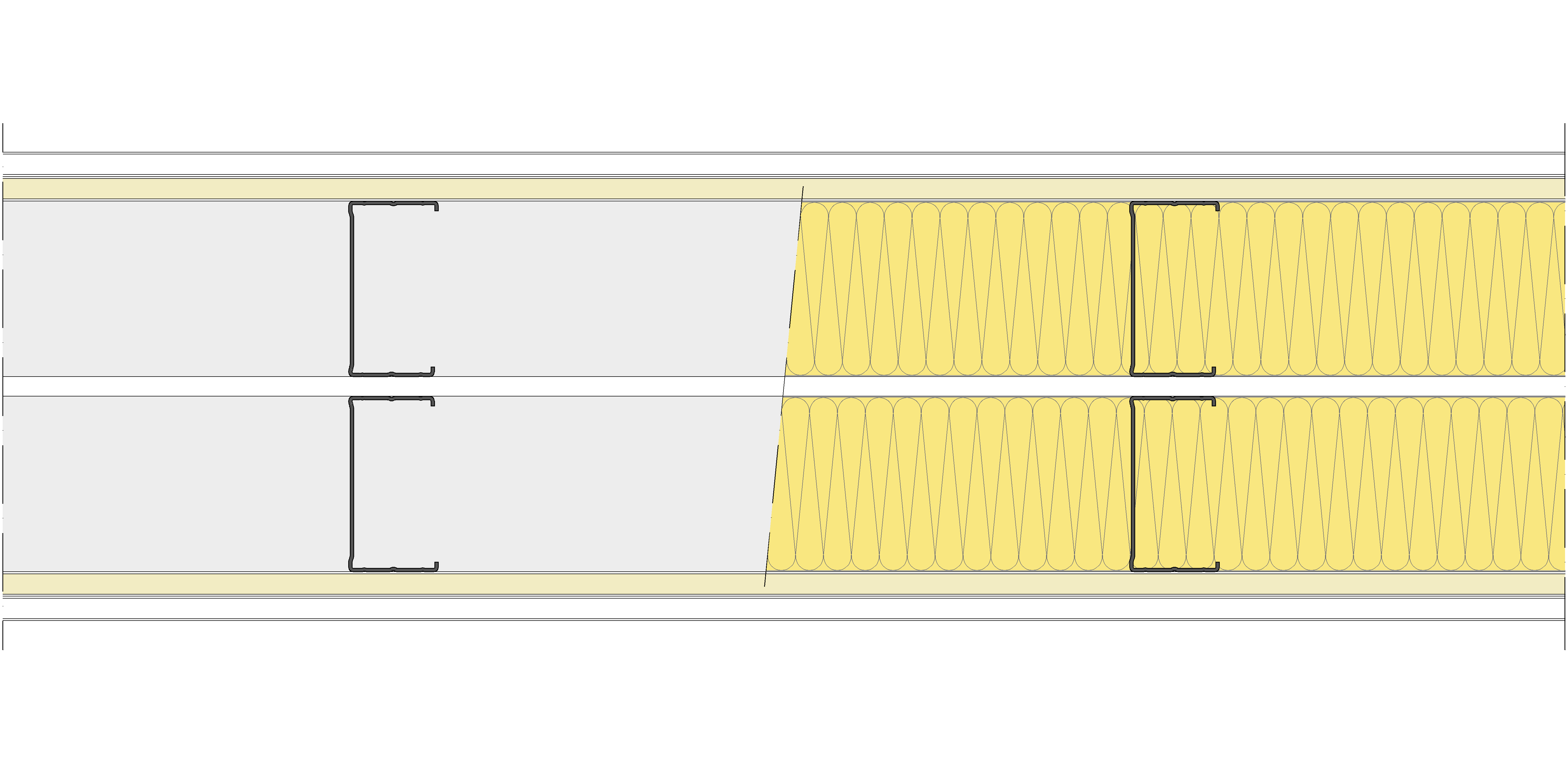 Tabique Pladur® 230/400 (90-45+e+90-45) 1N A1-2N-1N A1 2MW Libre