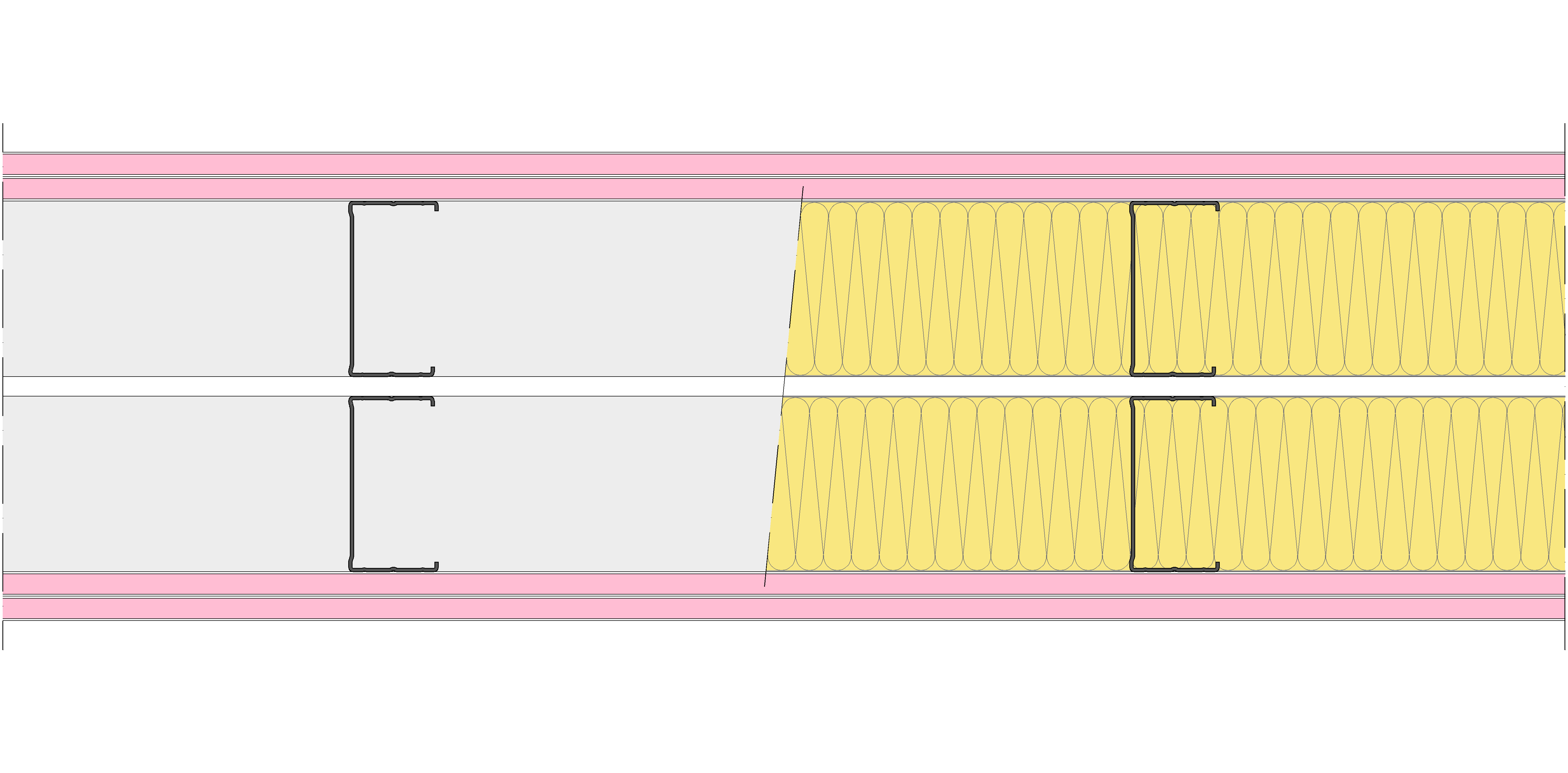 Tabique Pladur® 230/400 (90-45+e+90-45) 4F 2MW Libre
