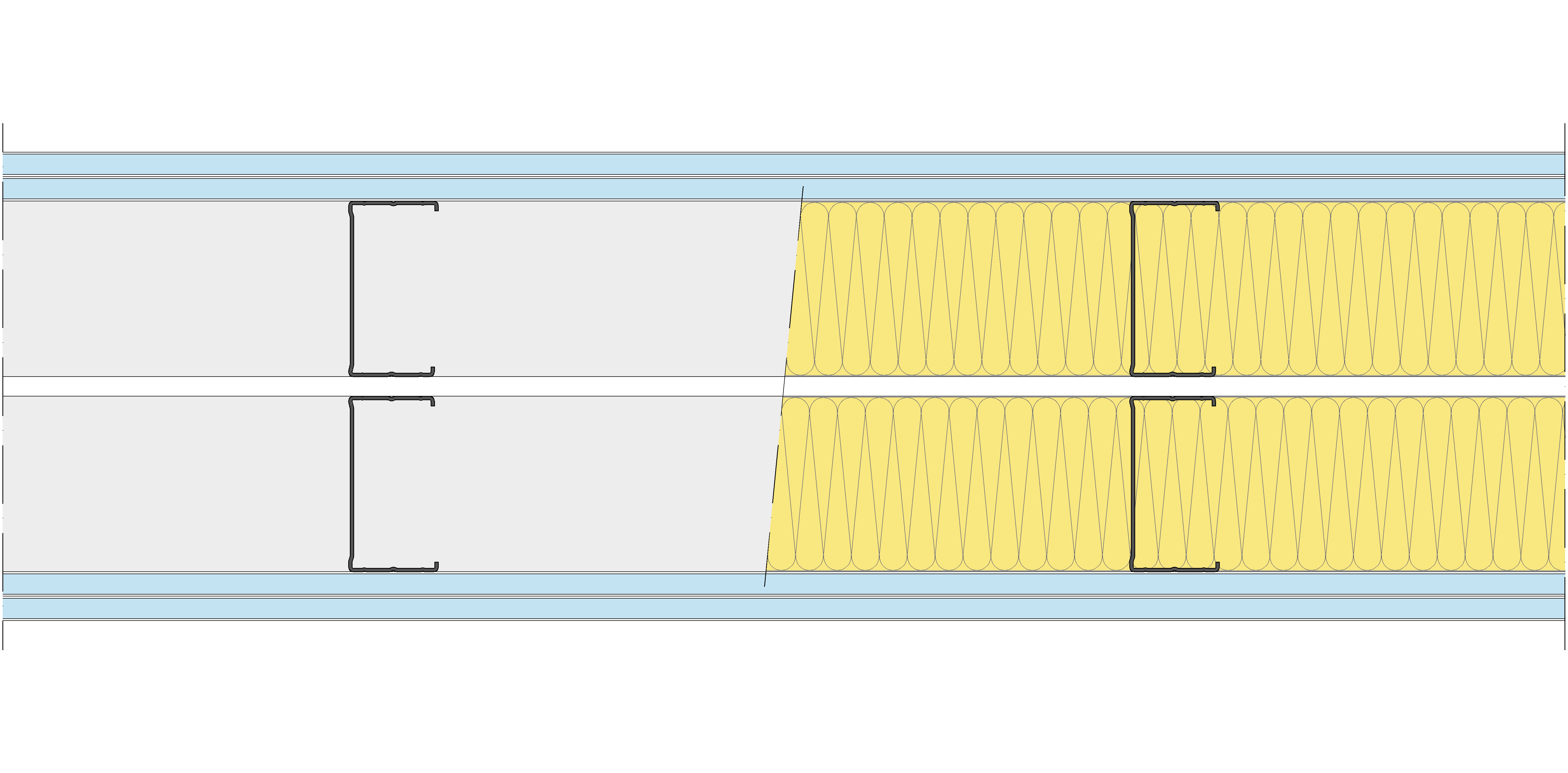 Tabique Pladur® 230/400 (90-45+e+90-45) 4OMNIA 2MW Libre
