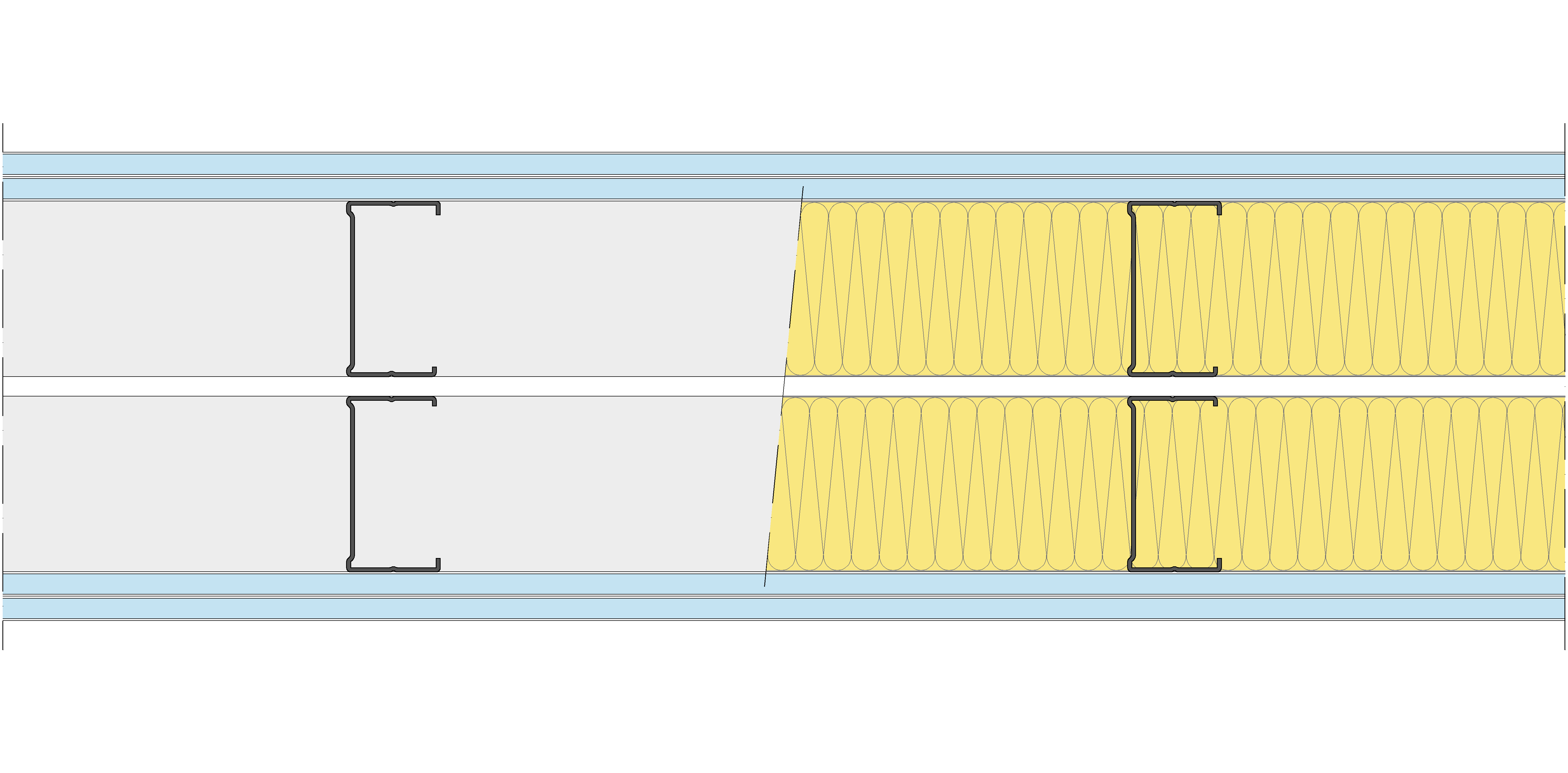 Tabique Pladur® 230/400 (90+e+90) 4OMNIA 2MW Libre