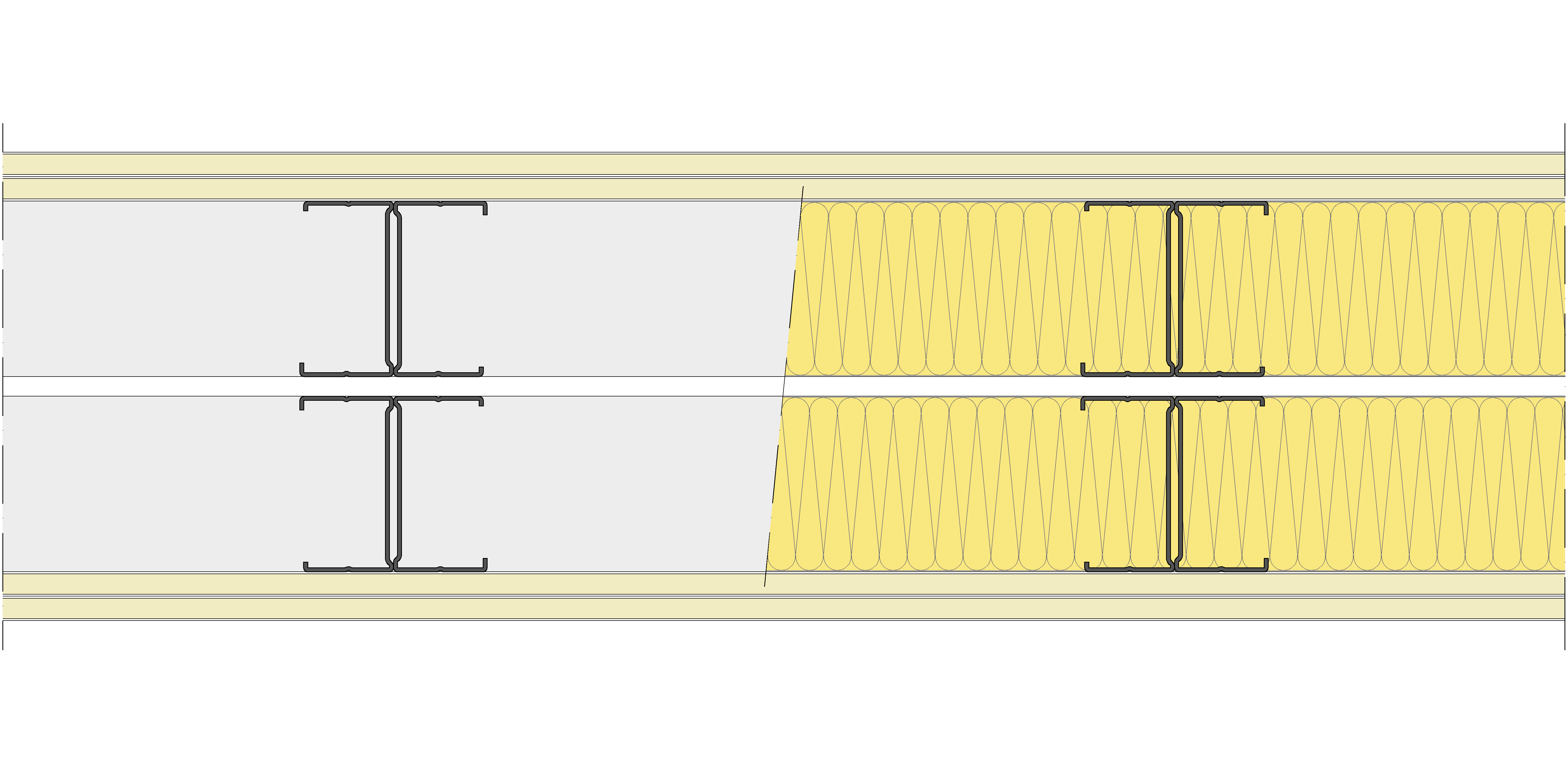 Tabique Pladur® 230/400 (90H+e+90H) 4N 2MW Libre