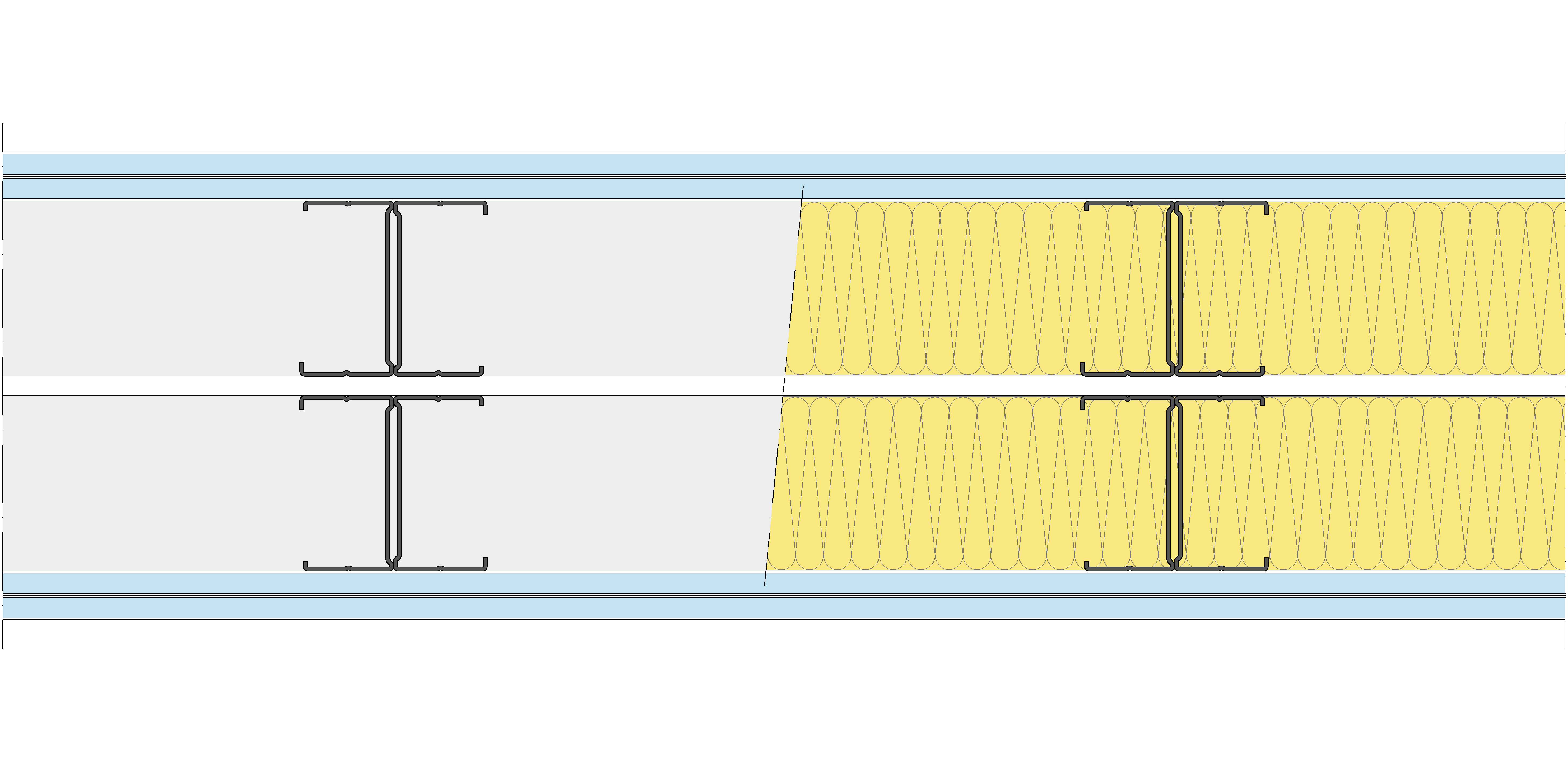Tabique Pladur® 230/400 (90H+e+90H) 4OMNIA 2MW Libre