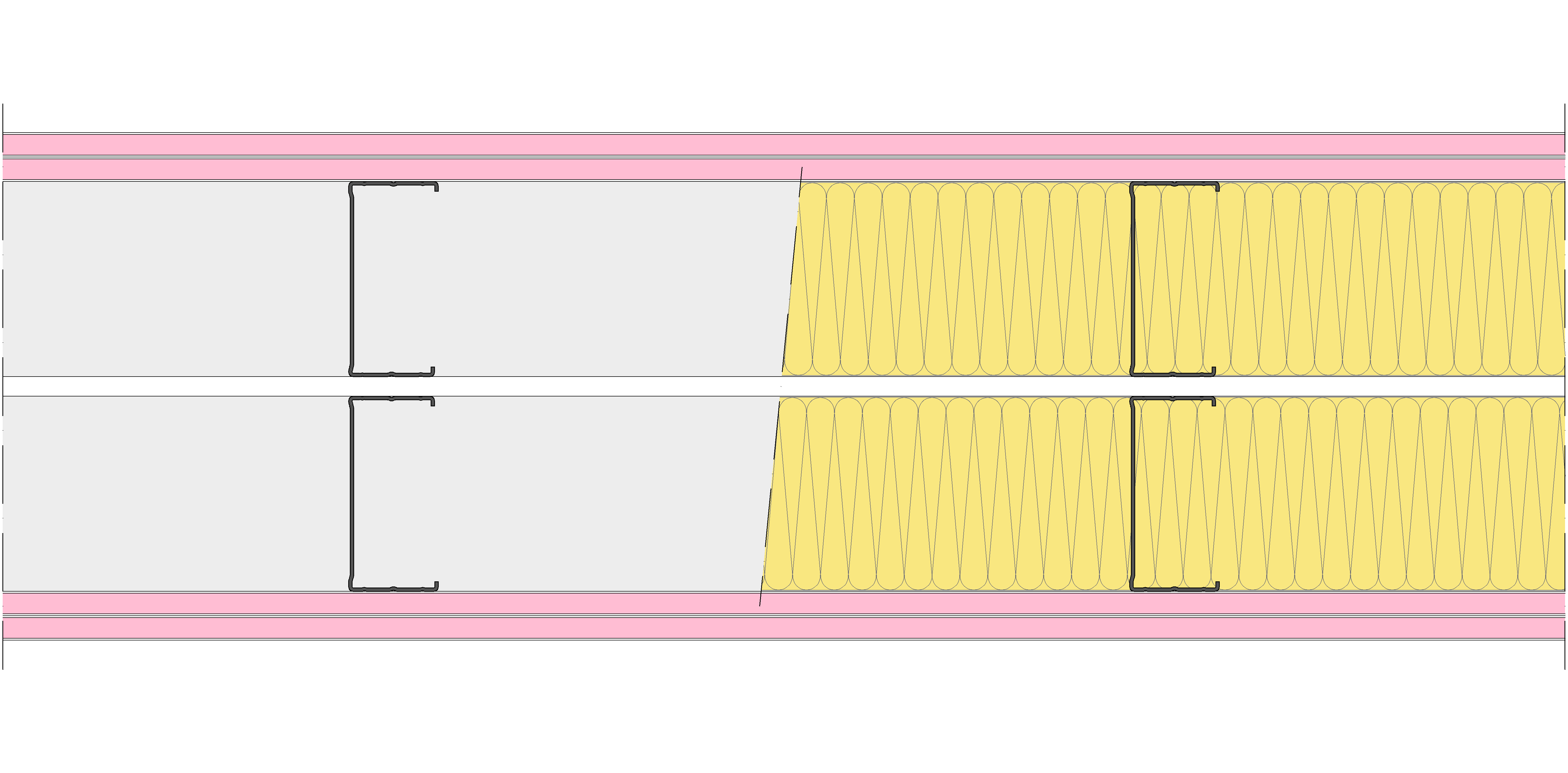 Tabique Pladur® 250/400 (100-45+e+100-45) 4F 2MW Libre