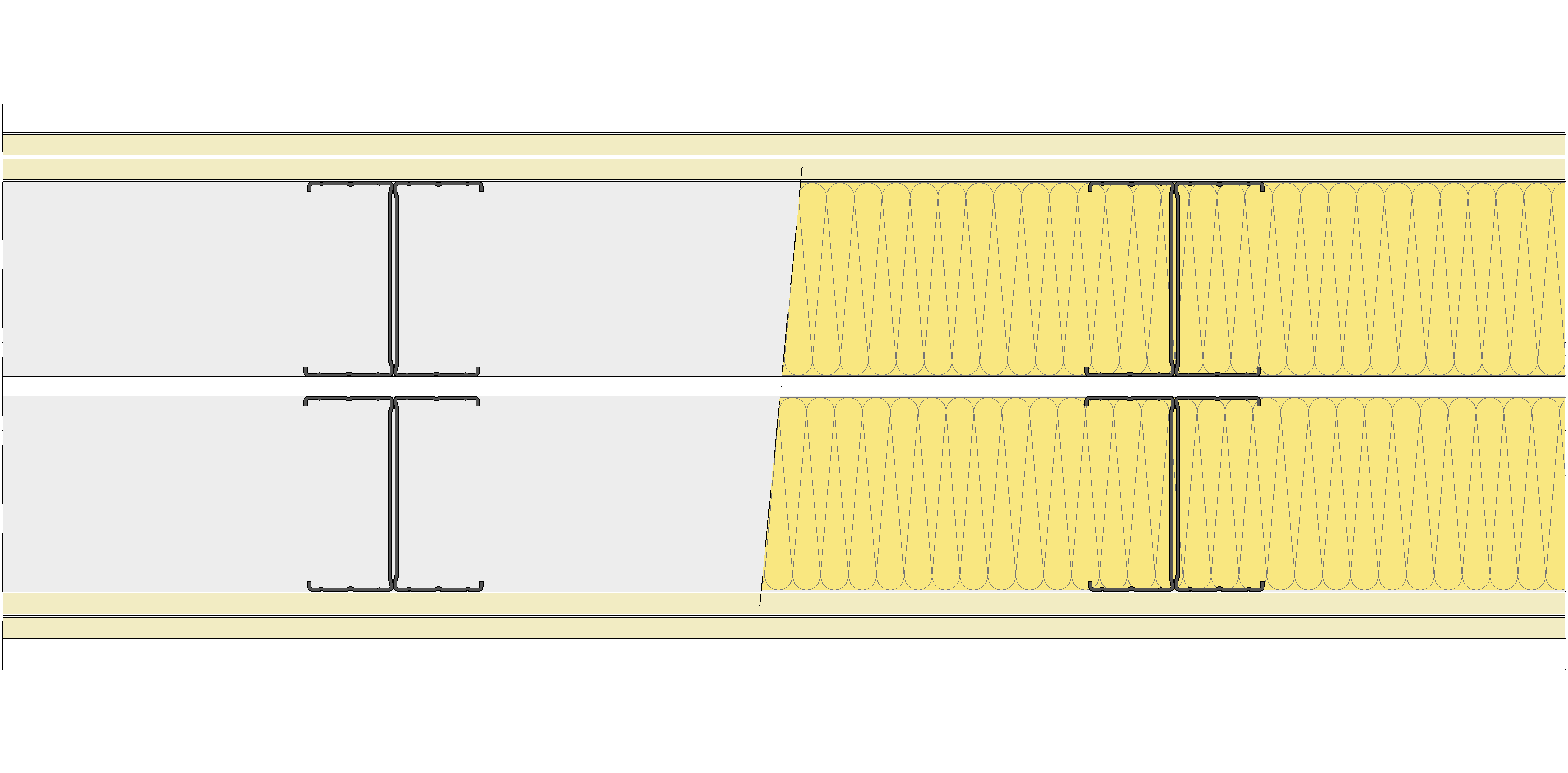 Tabique Pladur® 260/400 (100-45H+e+100-45H) 4N 2MW Libre