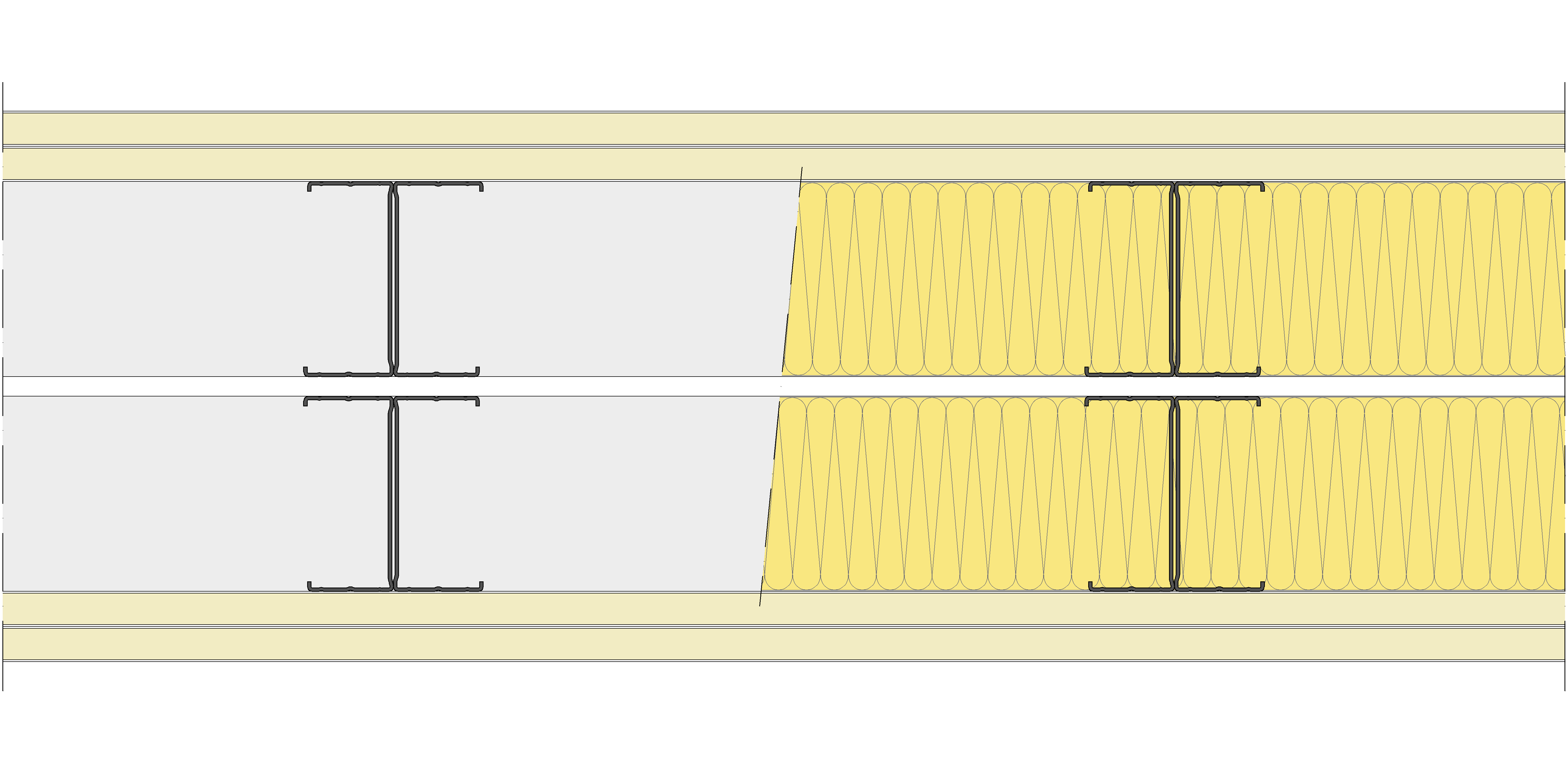 Tabique Pladur® 272/400 (100-45H+e+100-45H) 4N 2MW Libre