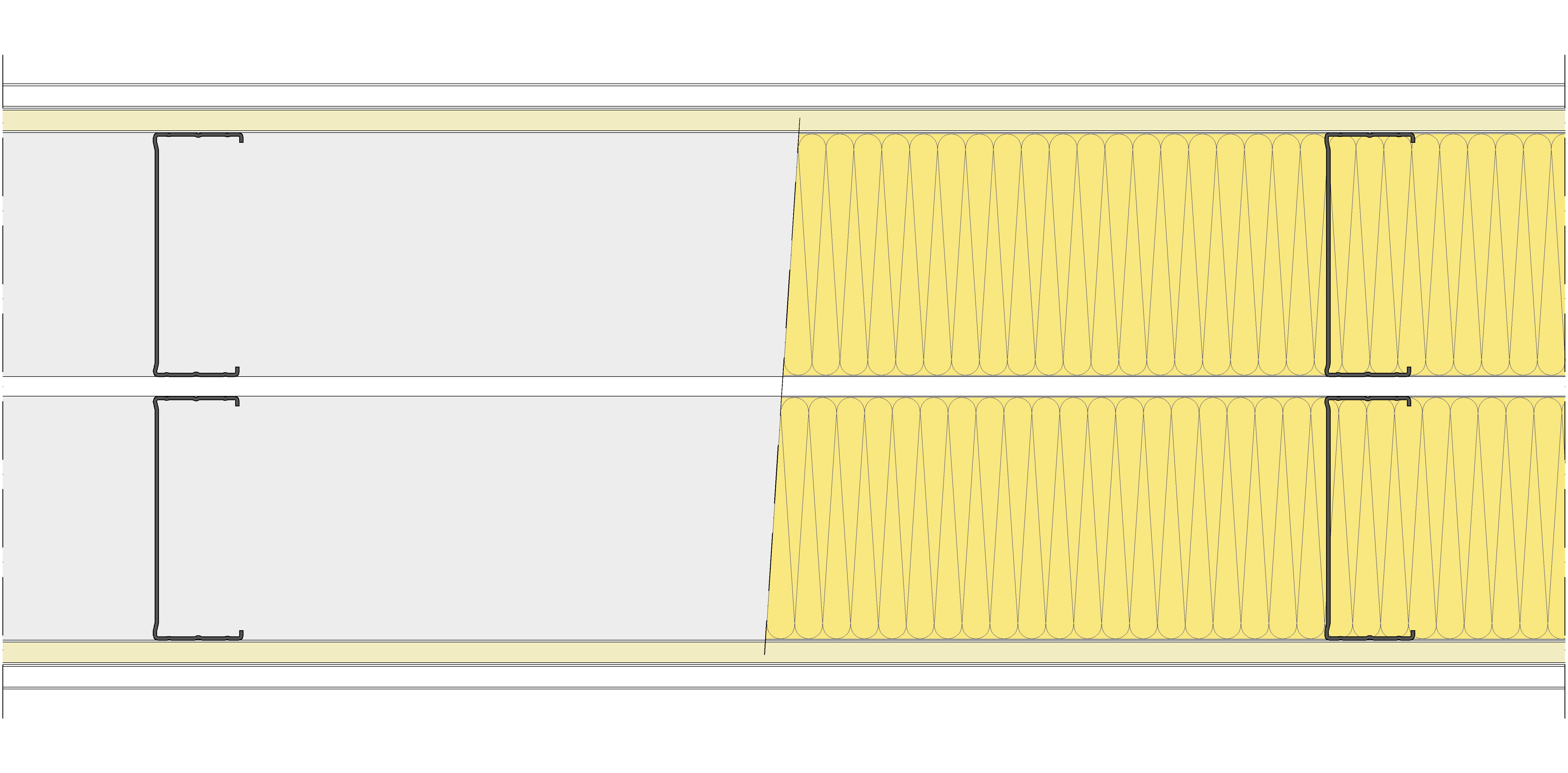 Tabique Pladur® 300/600 (125-45+e+125-45) 1N A1-2N-1N A1 2MW Libre