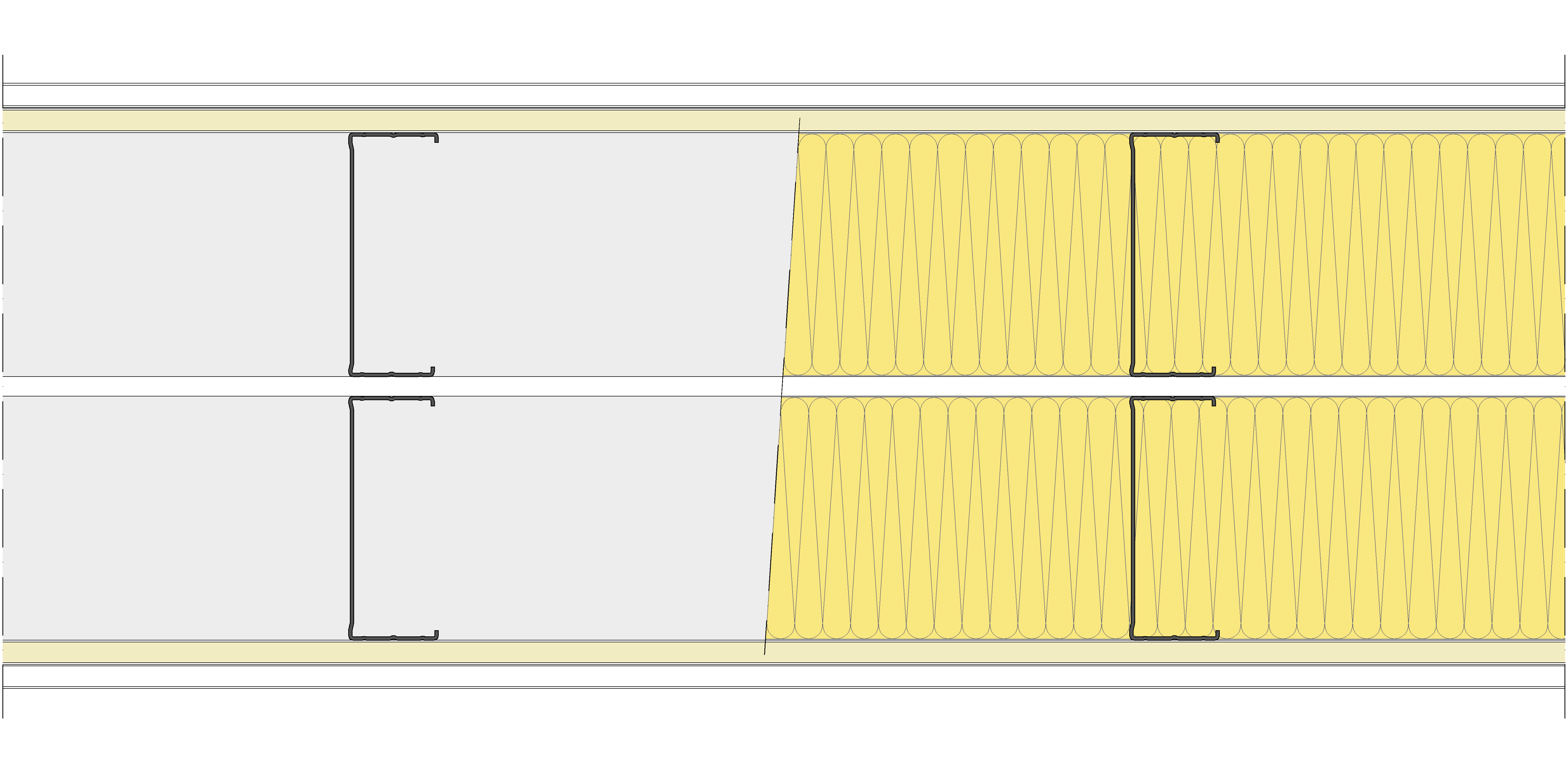 Tabique Pladur® 300/400 (125-45+e+125-45) 1N A1-2N-1N A1 2MW Libre
