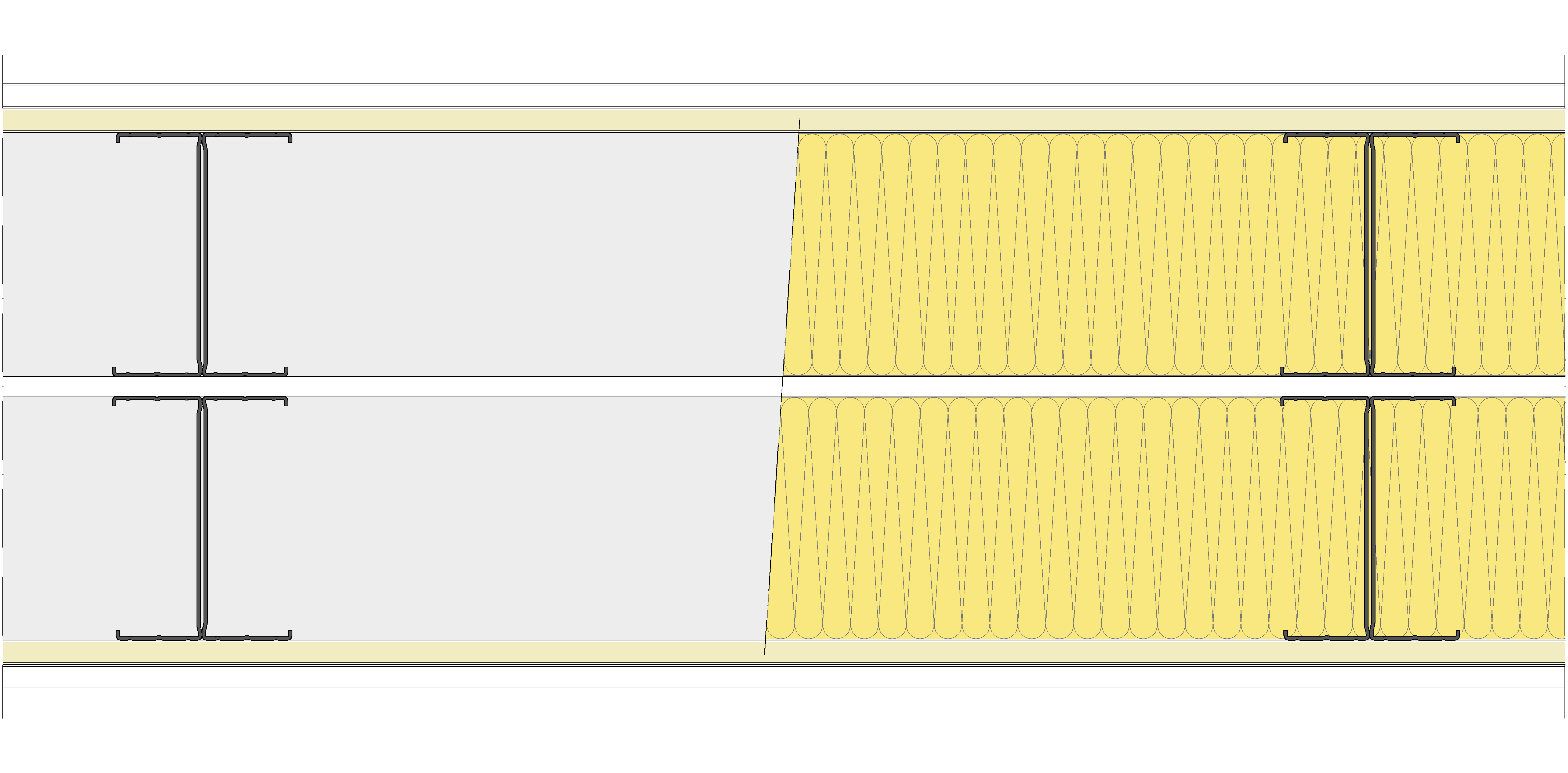 Tabique Pladur® 300/600 (125-45H+e+125-45H) 1N A1-2N-1N A1 2MW Libre