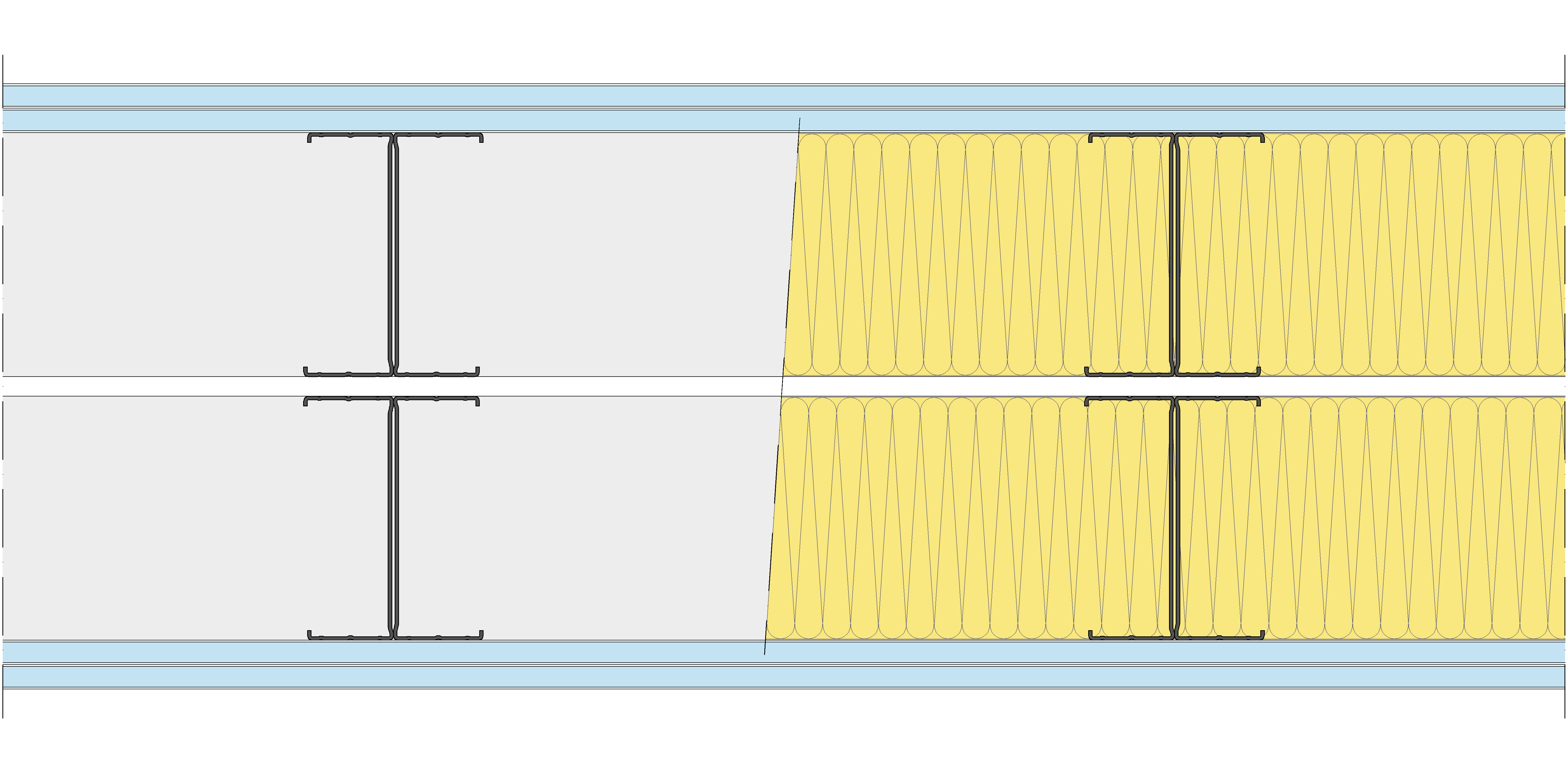 Tabique Pladur® 300/400 (125-45H+e+125-45H) 4OMNIA 2MW Libre