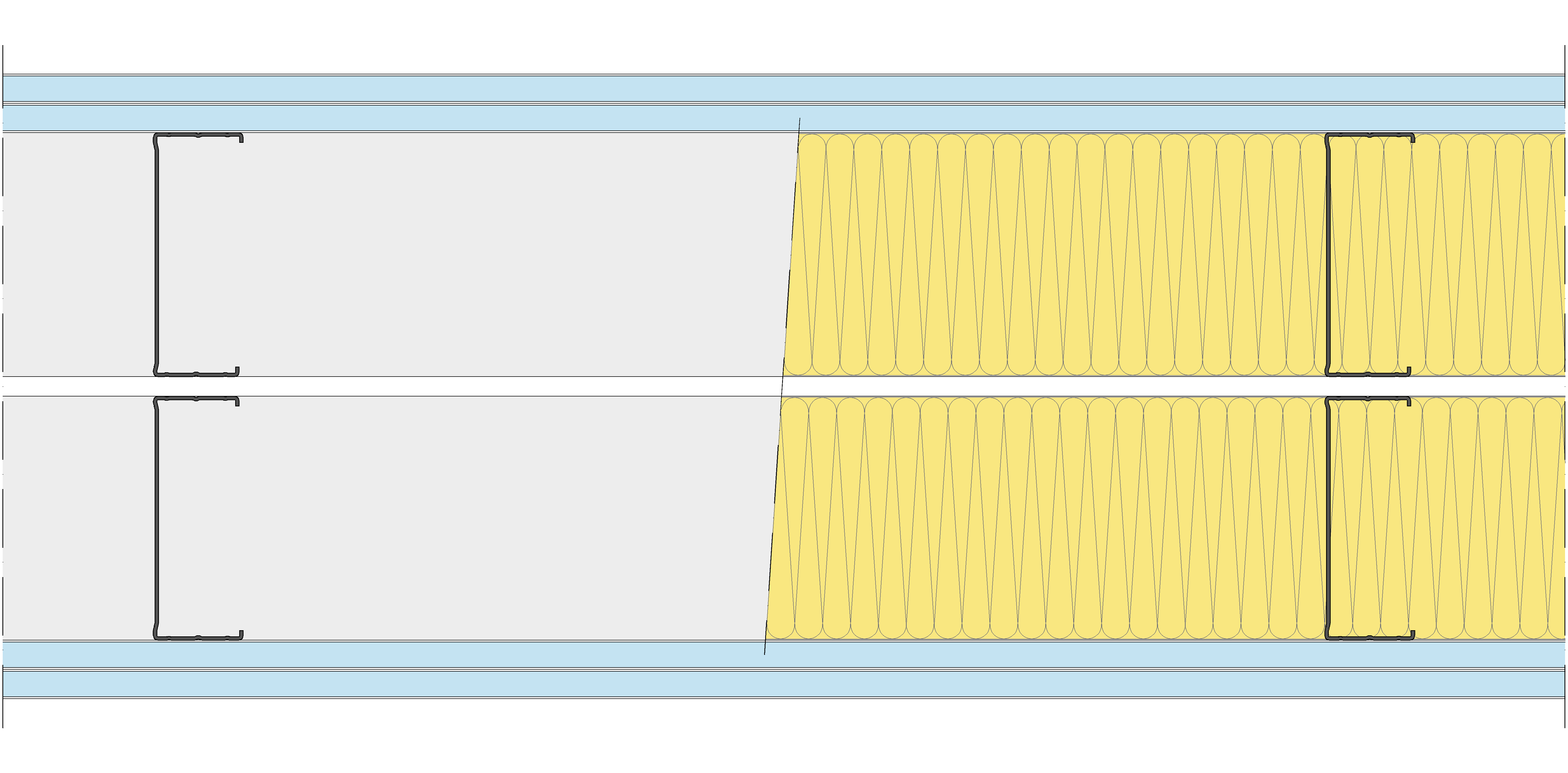 Tabique Pladur® 310/600 (125-45+e+125-45) 4OMNIA 2MW Libre
