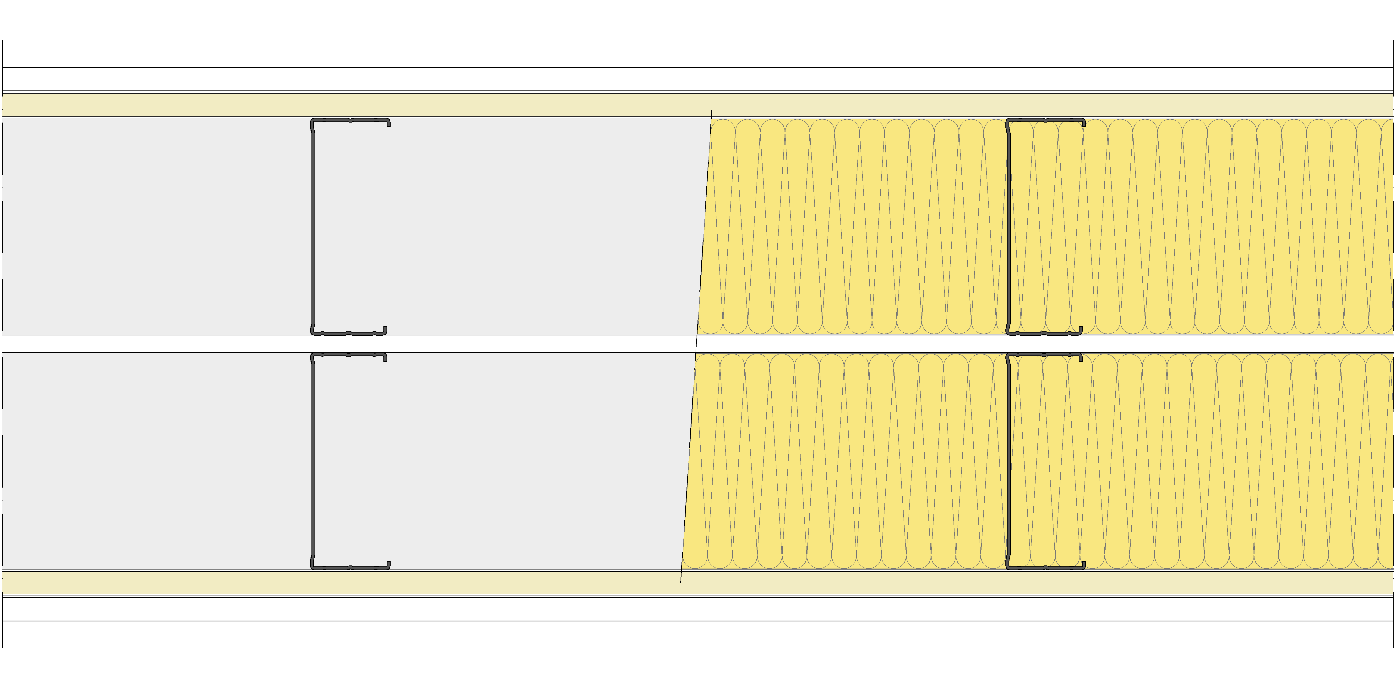 Tabique Pladur® 310/400 (125-45+e+125-45) 1N A1-2N-1N A1 2MW Libre