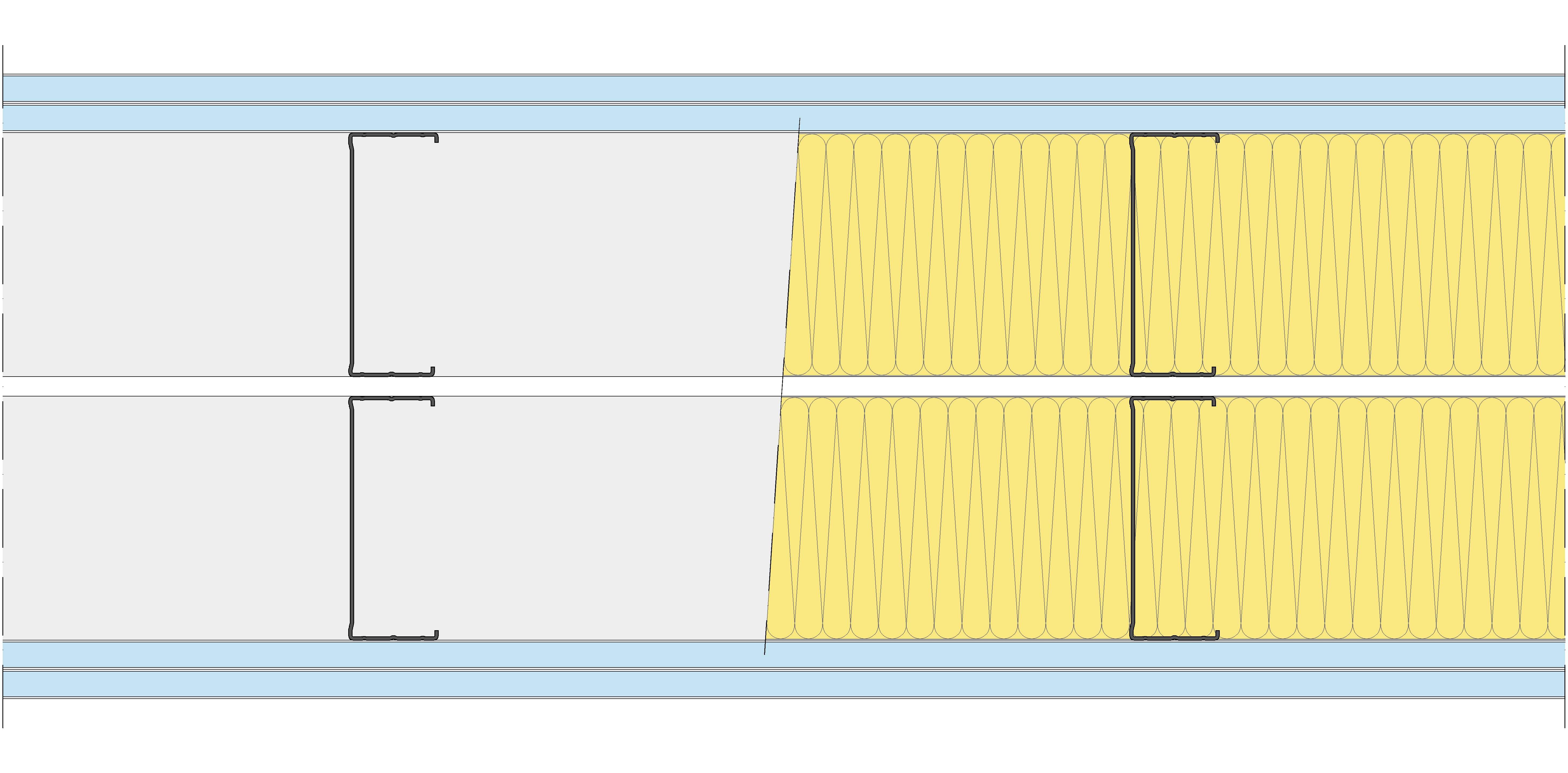 Tabique Pladur® 310/400 (125-45+e+125-45) 4OMNIA 2MW Libre