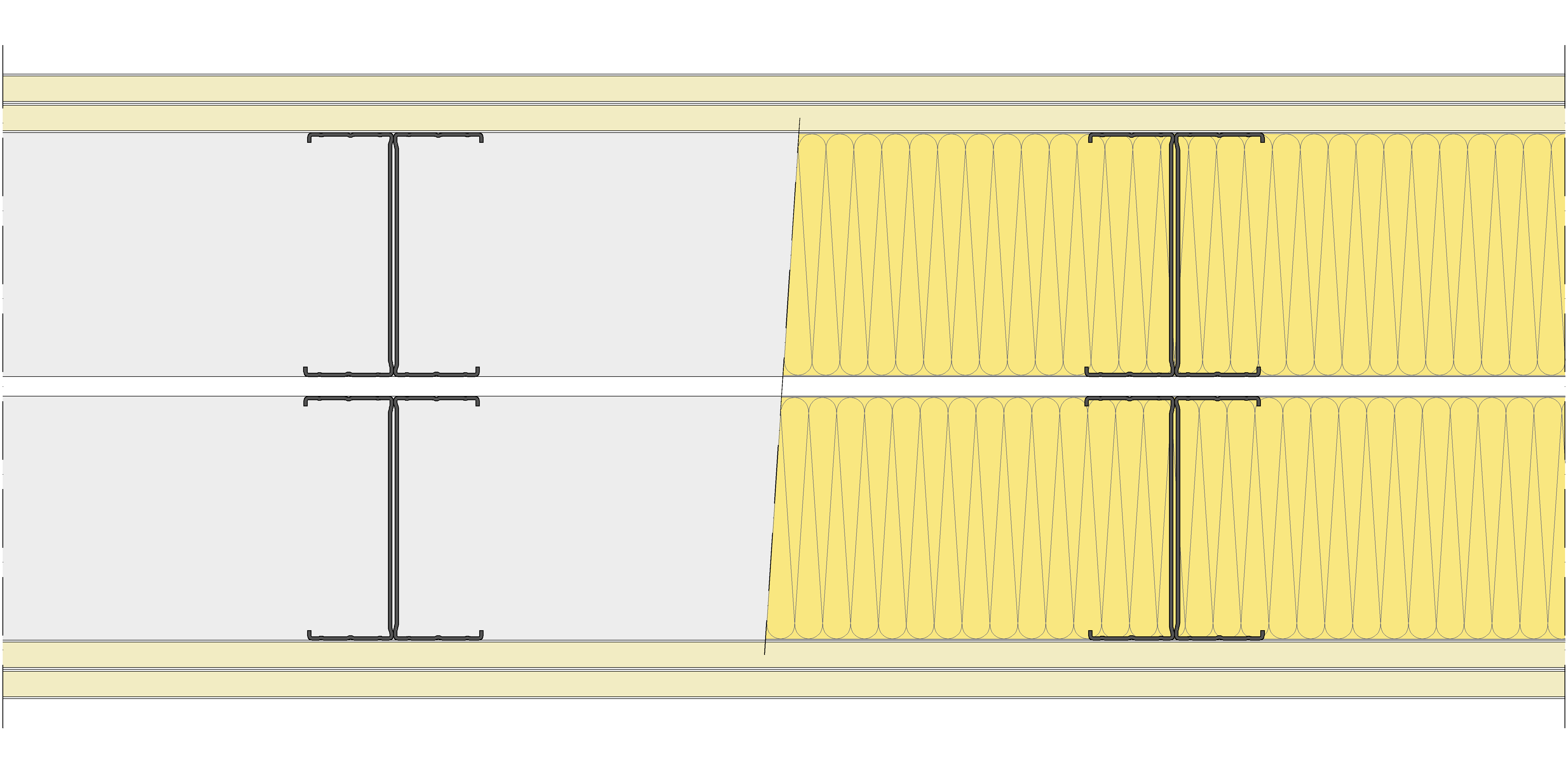 Tabique Pladur® 310/400 (125-45H+e+125-45H) 4N 2MW Libre