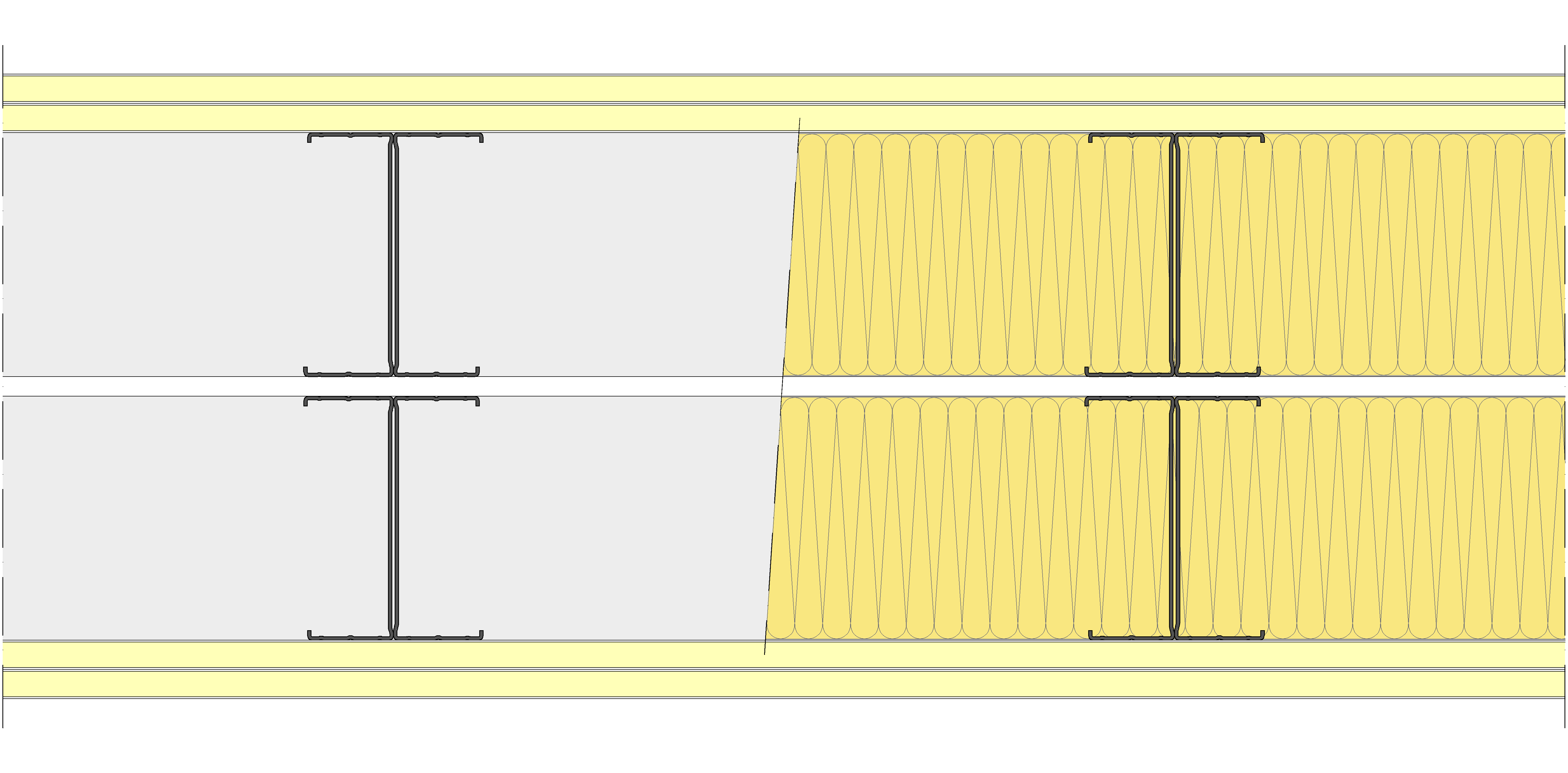 Tabique Pladur® 310/400 (125-45H+e+125-45H) 4I 2MW Libre