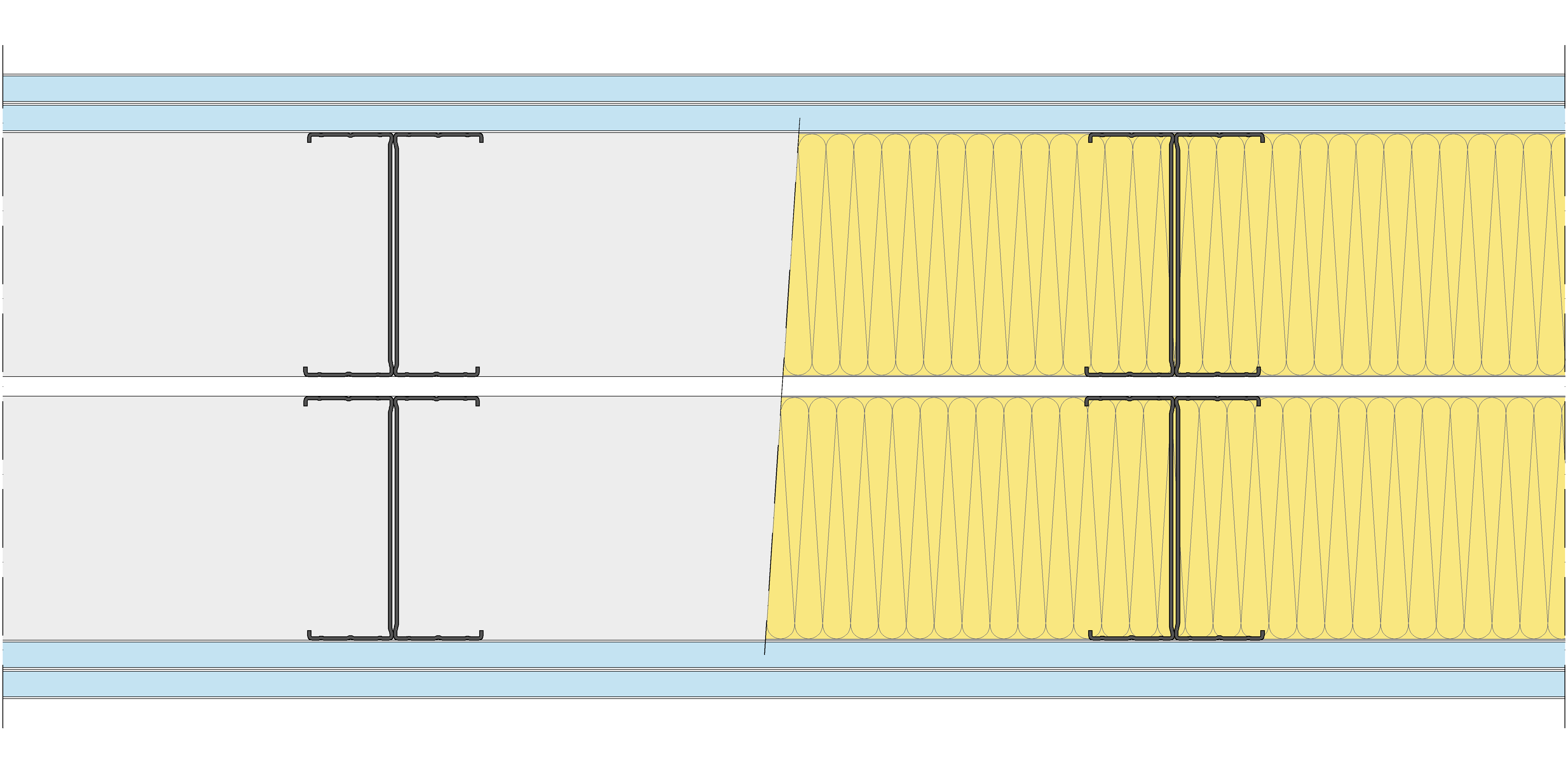 Tabique Pladur® 310/400 (125-45H+e+125-45H) 4OMNIA 2MW Libre