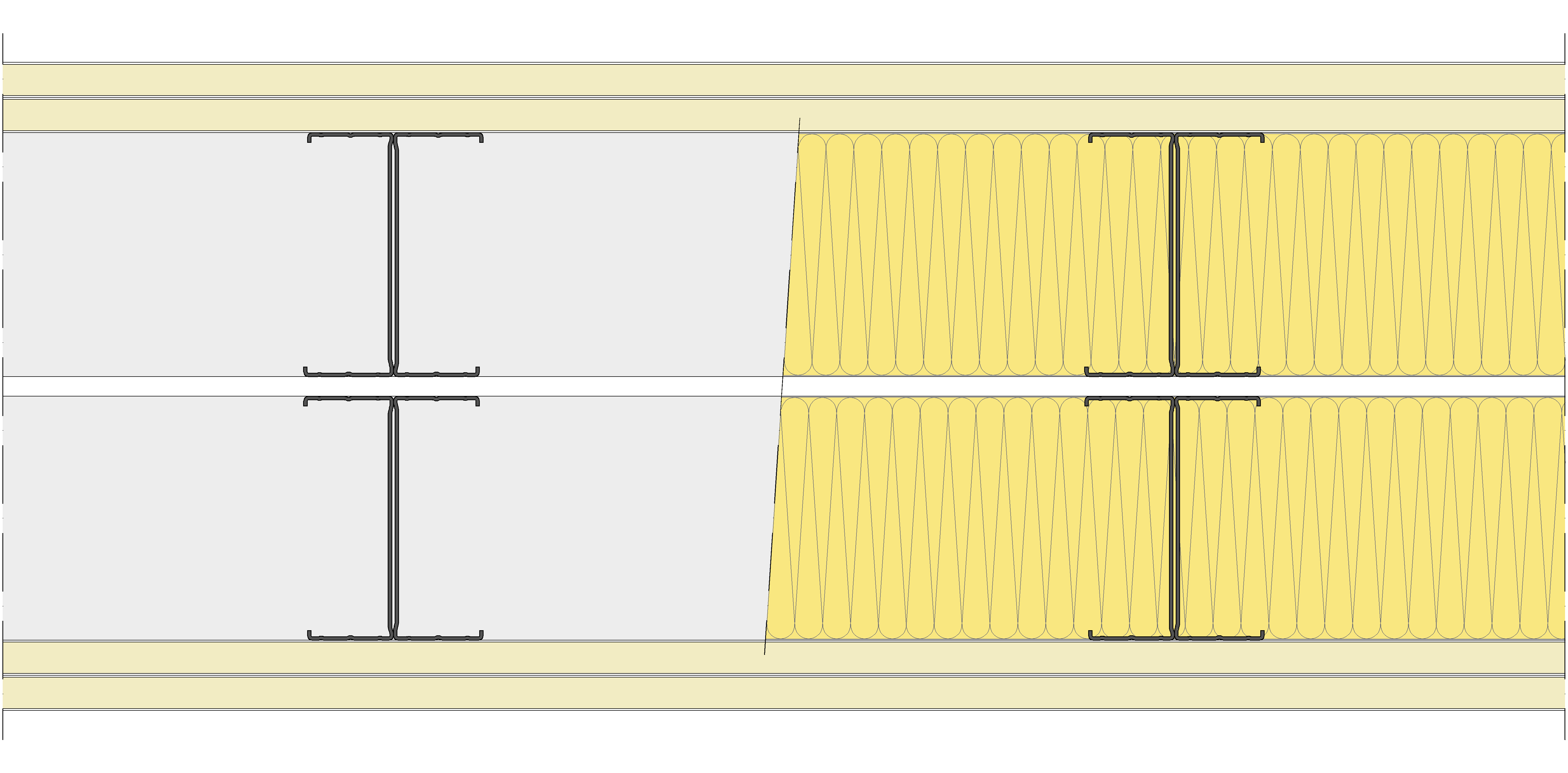 Tabique Pladur® 322/400 (125-45H+e+125-45H) 4N 2MW Libre
