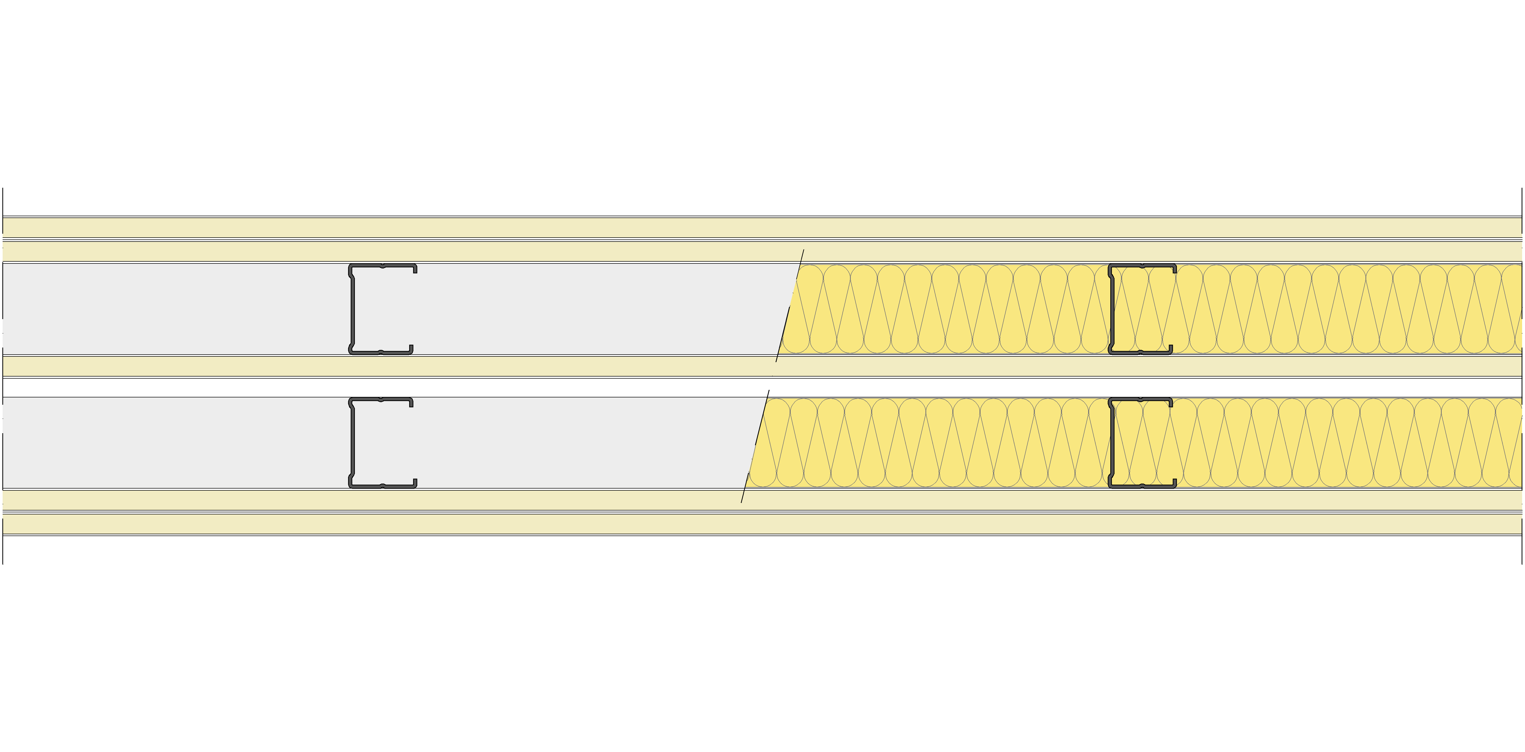 Tabique Pladur® 158,5/400 (48-35+12,5+e+48-35) 5N 2MW Libre
