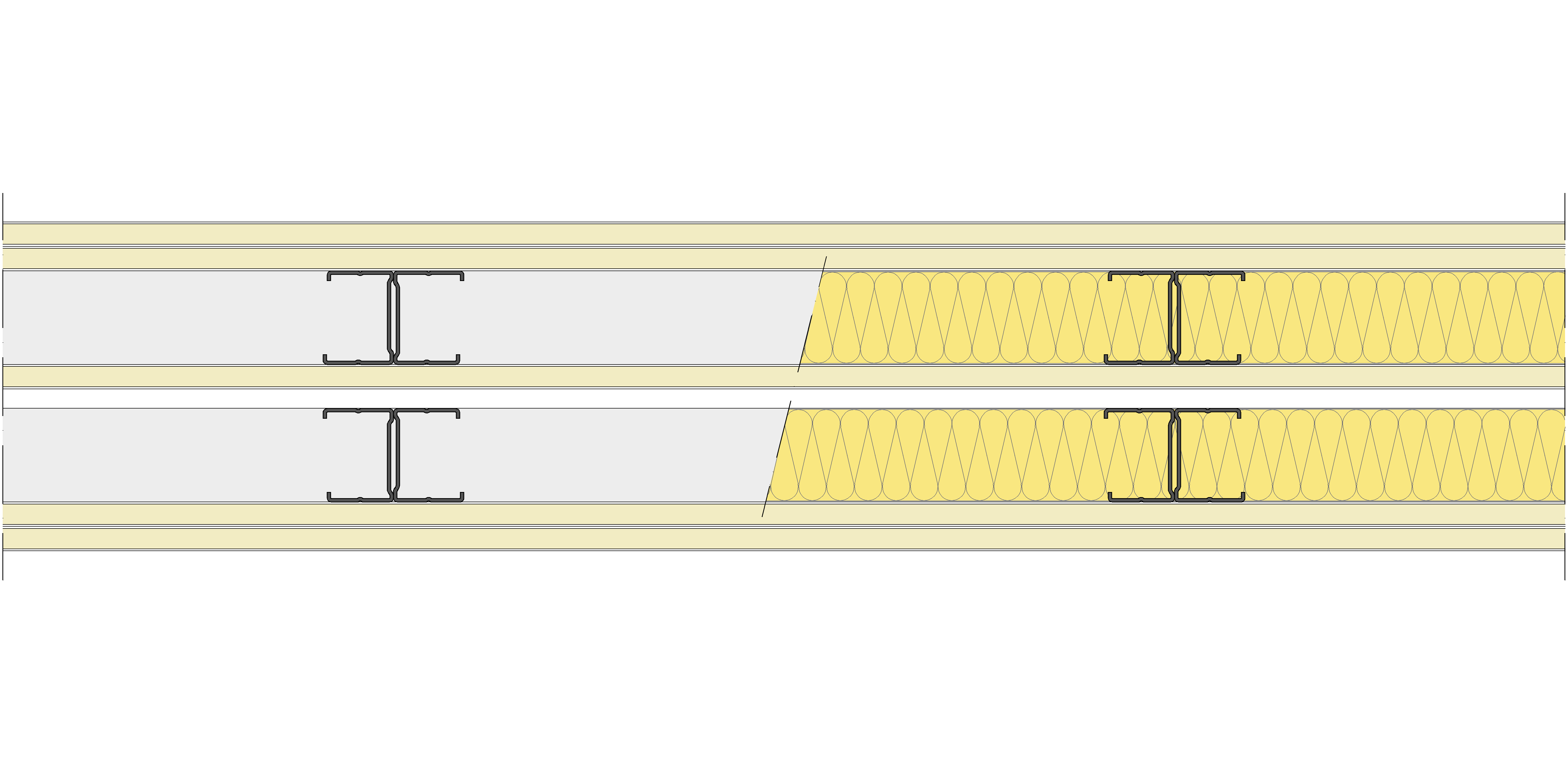 Tabique Pladur® 158,5/400 (48-35H+12,5+e+48-35H) 5N 2MW Libre