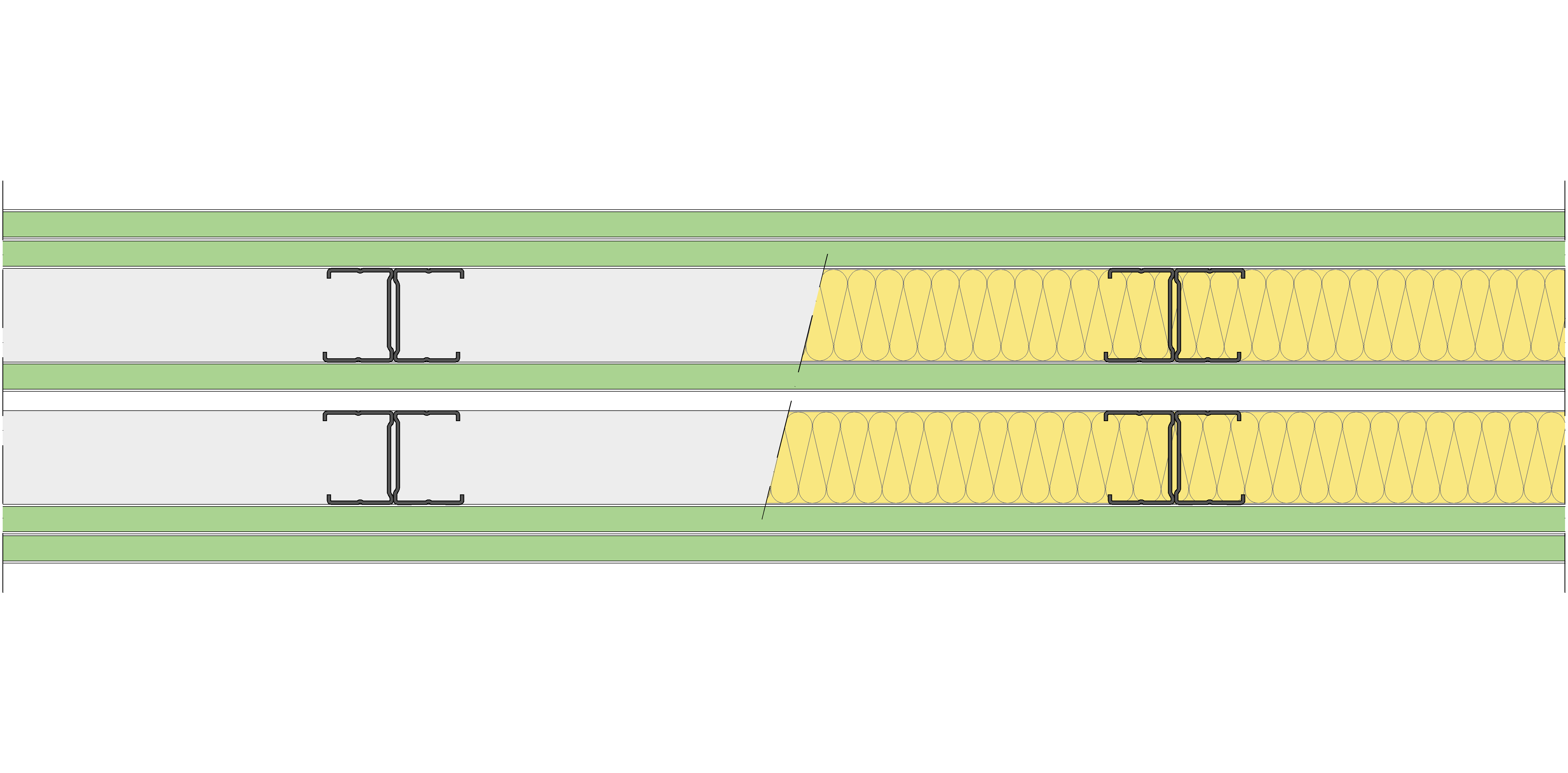 Tabique Pladur® 171/400 (48-35H+15+e+48-35H) 5H1 2MW Libre
