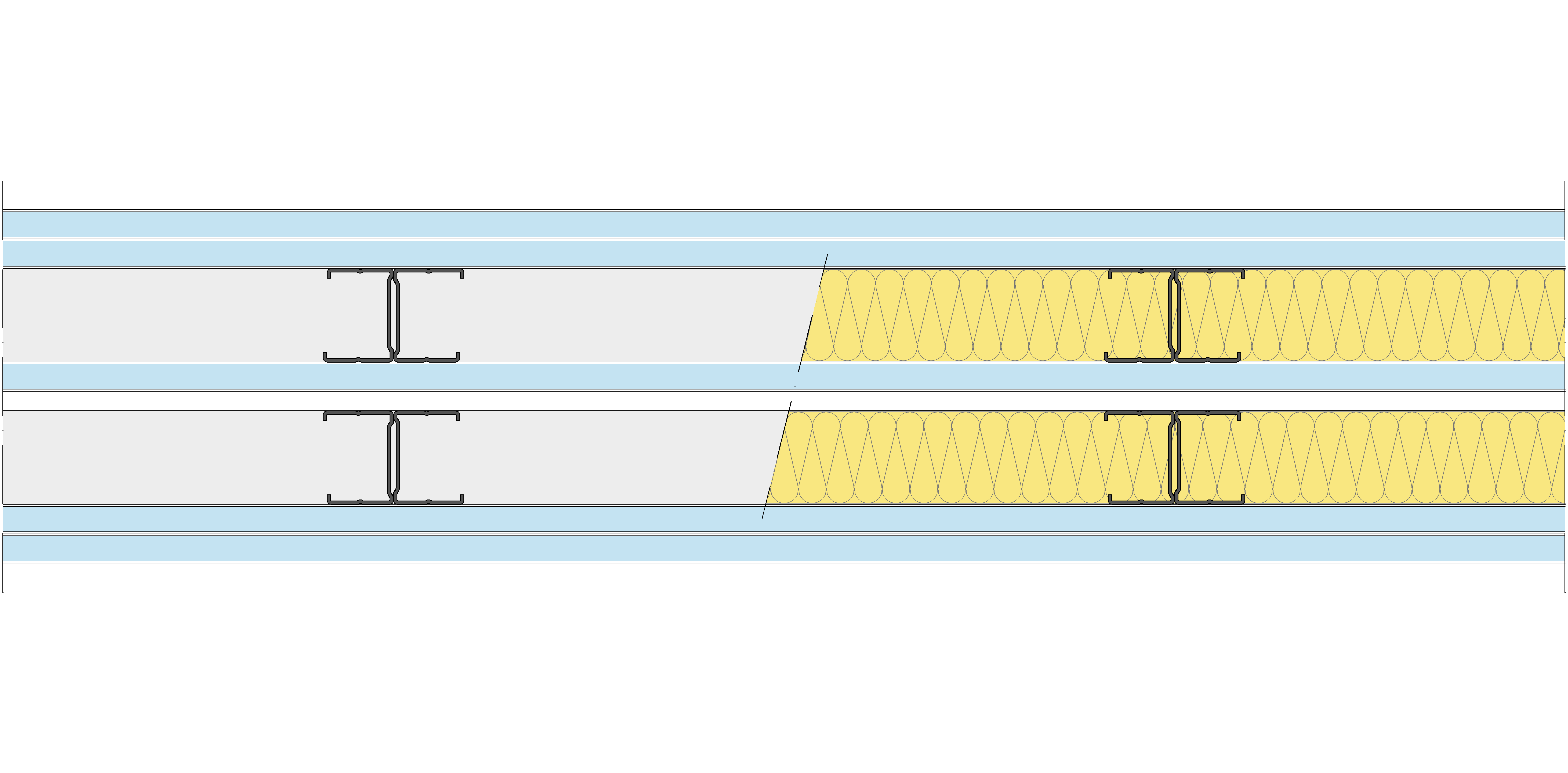 Tabique Pladur® 171/400 (48-35H+15+e+48-35H) 5OMNIA 2MW Libre