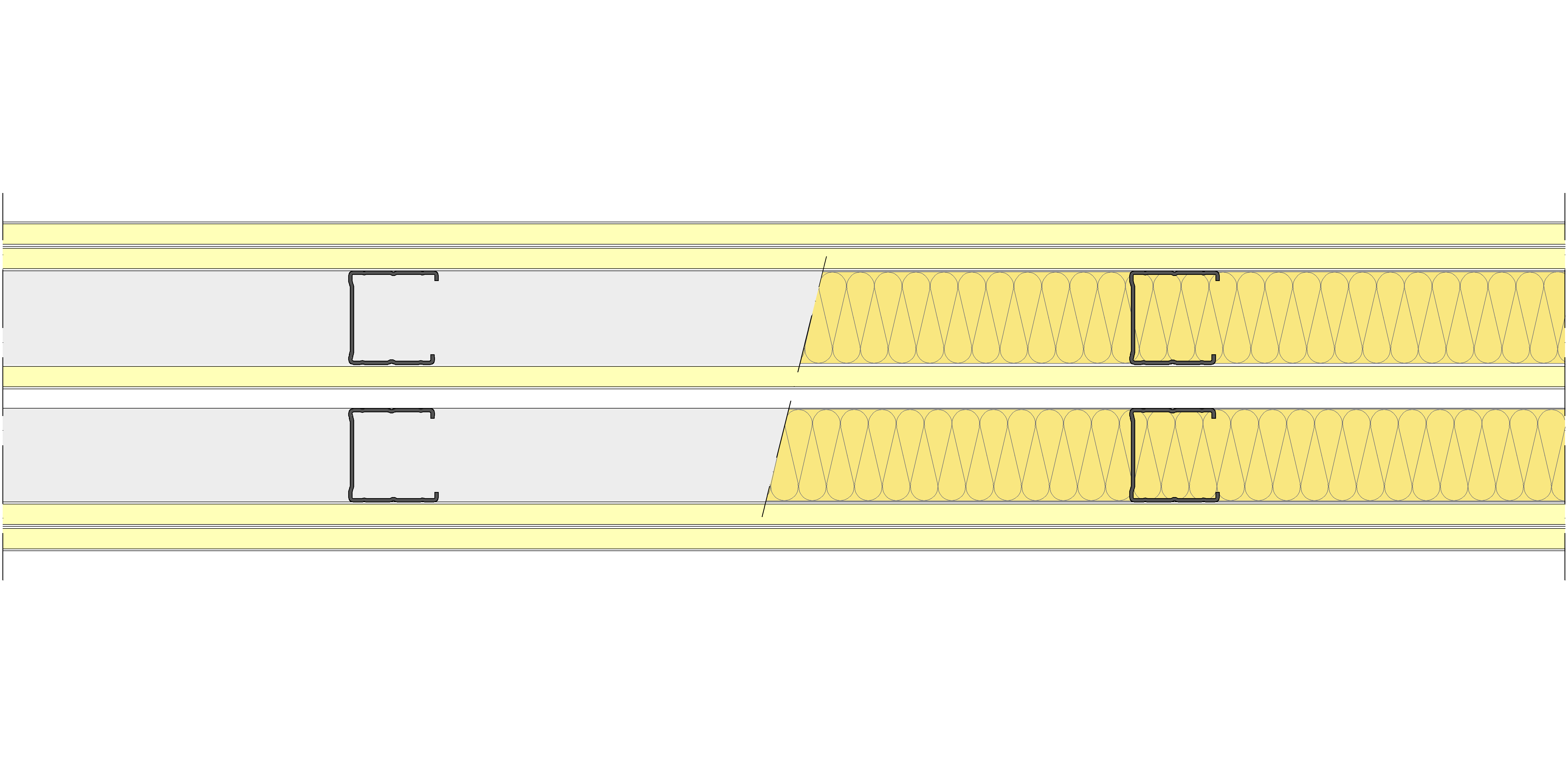 Tabique Pladur® 158,5/400 (48-45+12,5+e+48-45) 5I 2MW Libre