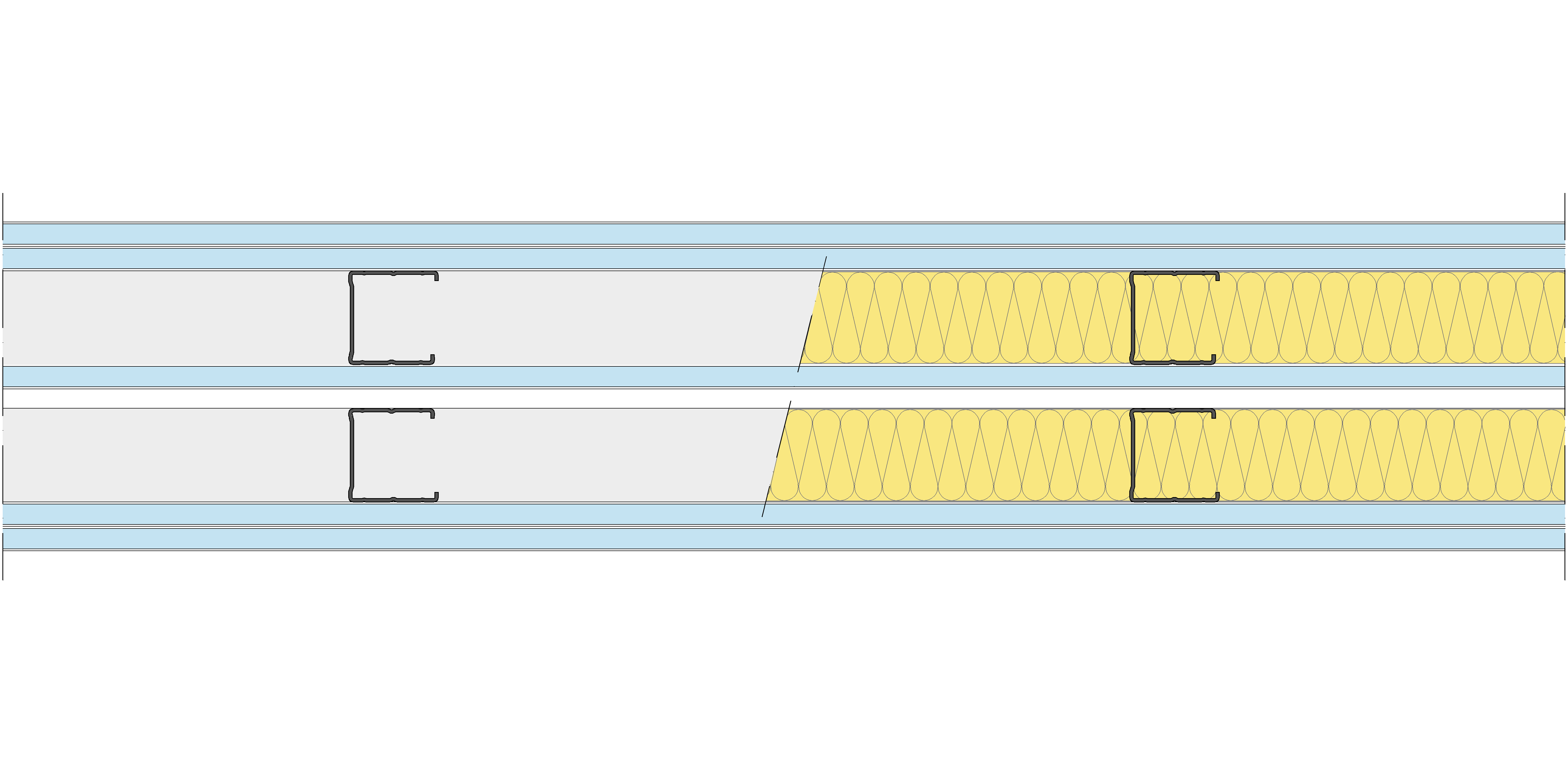 Tabique Pladur® 158,5/400 (48-45+12,5+e+48-45) 5OMNIA 2MW Libre