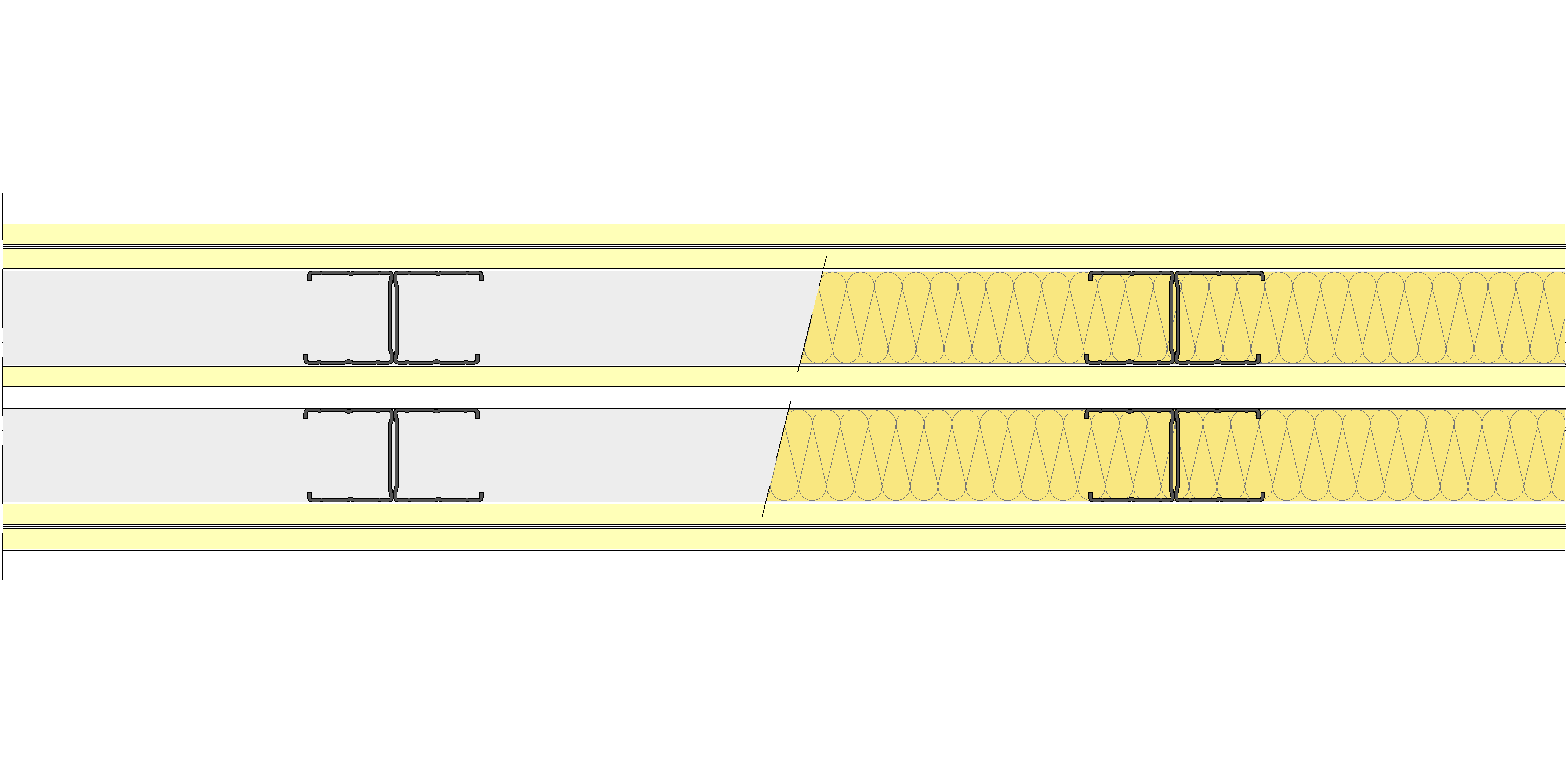Tabique Pladur® 158,5/400 (48-45H+12,5+e+48-45H) 5I 2MW Libre
