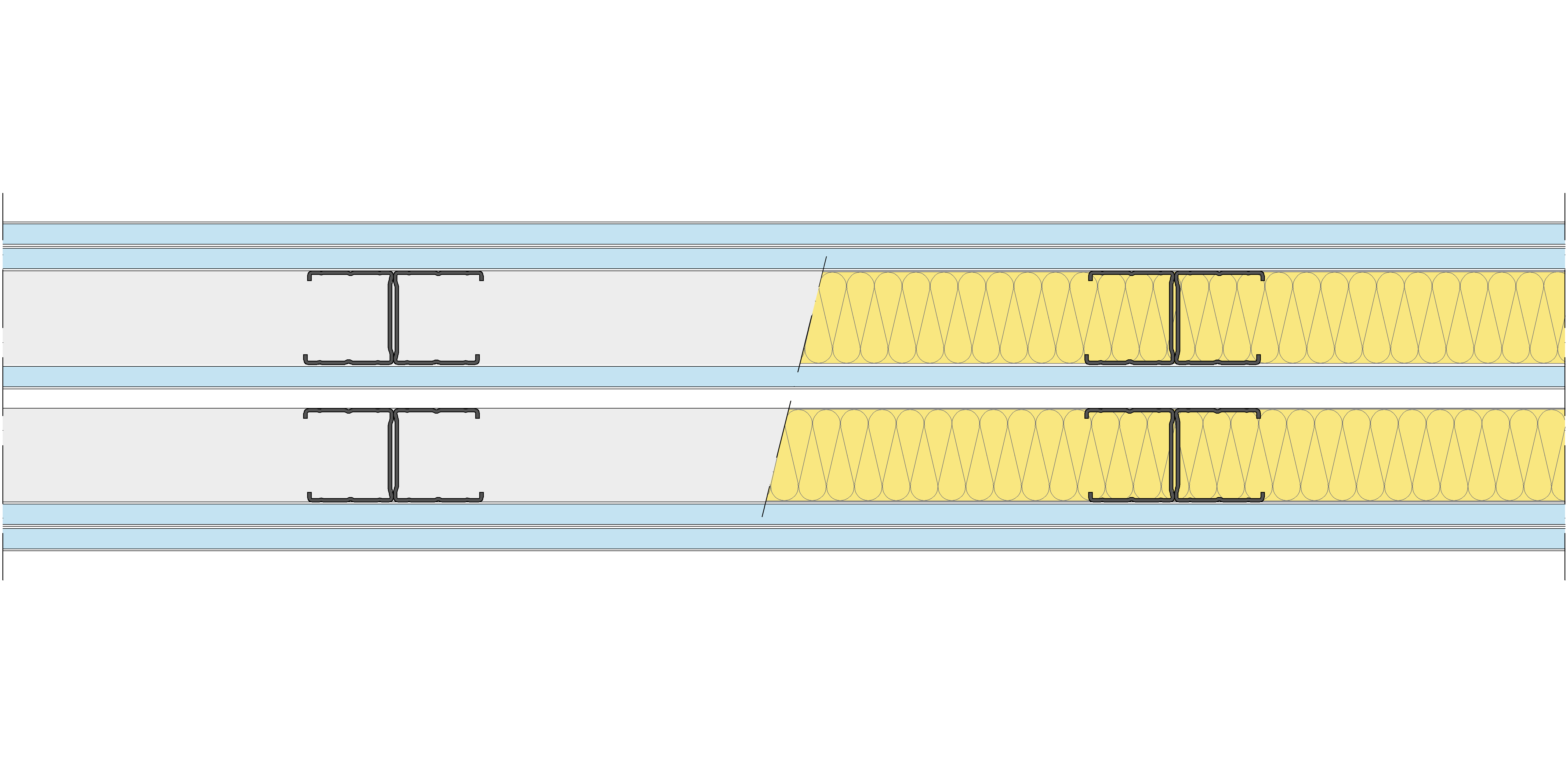 Tabique Pladur® 158,5/400 (48-45H+12,5+e+48-45H) 5OMNIA 2MW Libre