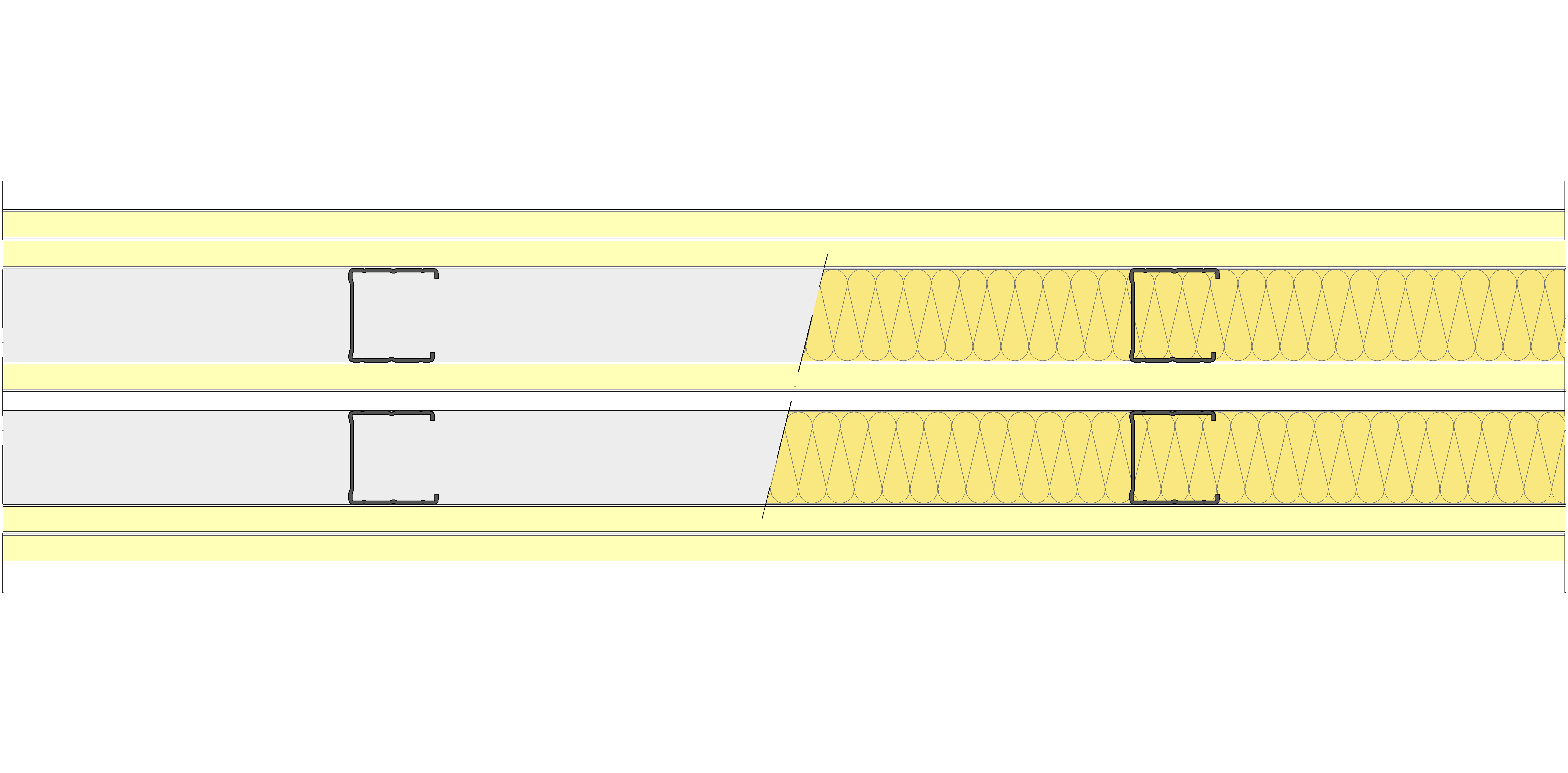Tabique Pladur® 171/400 (48-45+15+e+48-45) 5I 2MW Libre