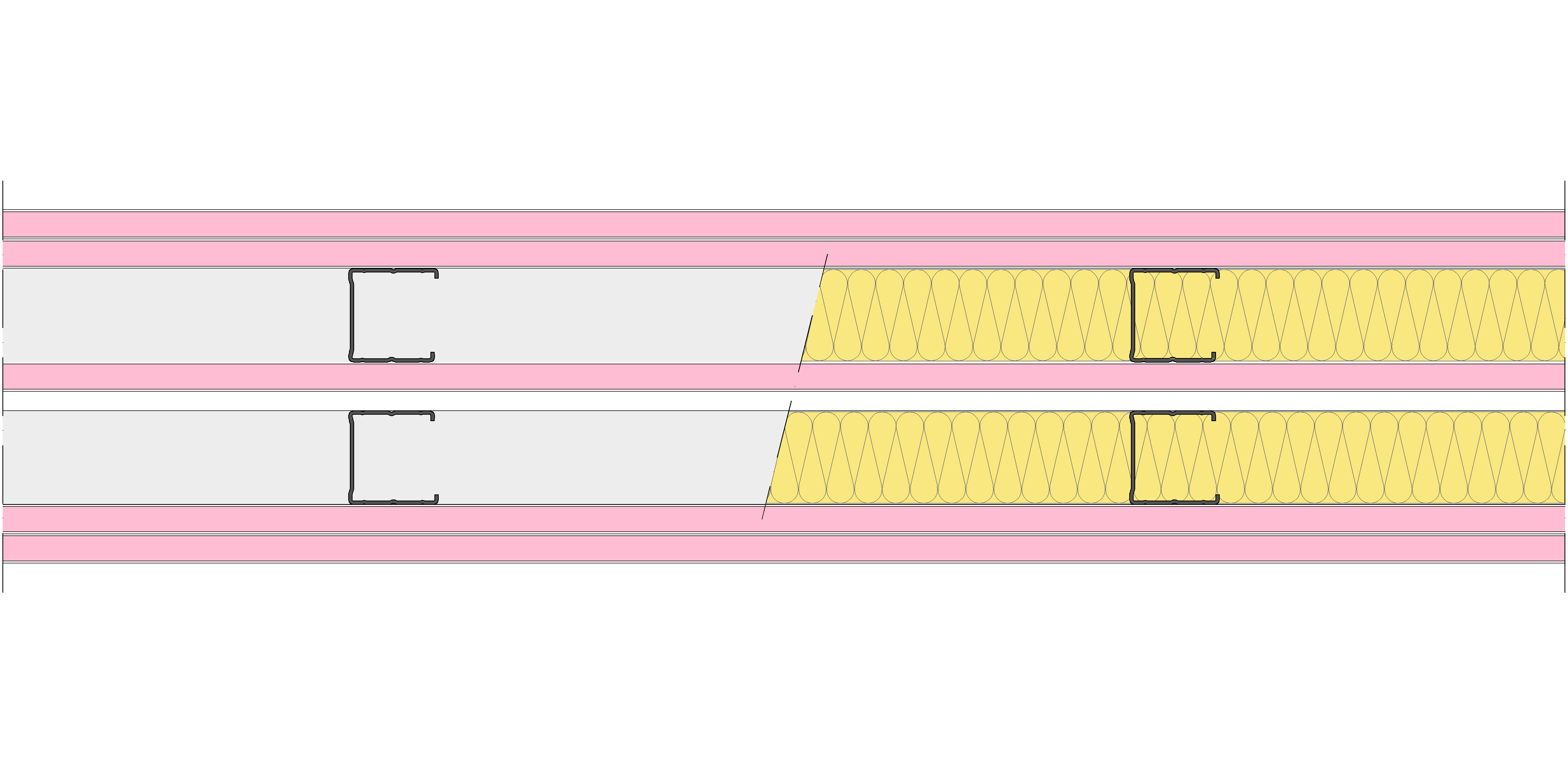 Tabique Pladur® 171/400 (48-45+15+e+48-45) 5F 2MW Libre