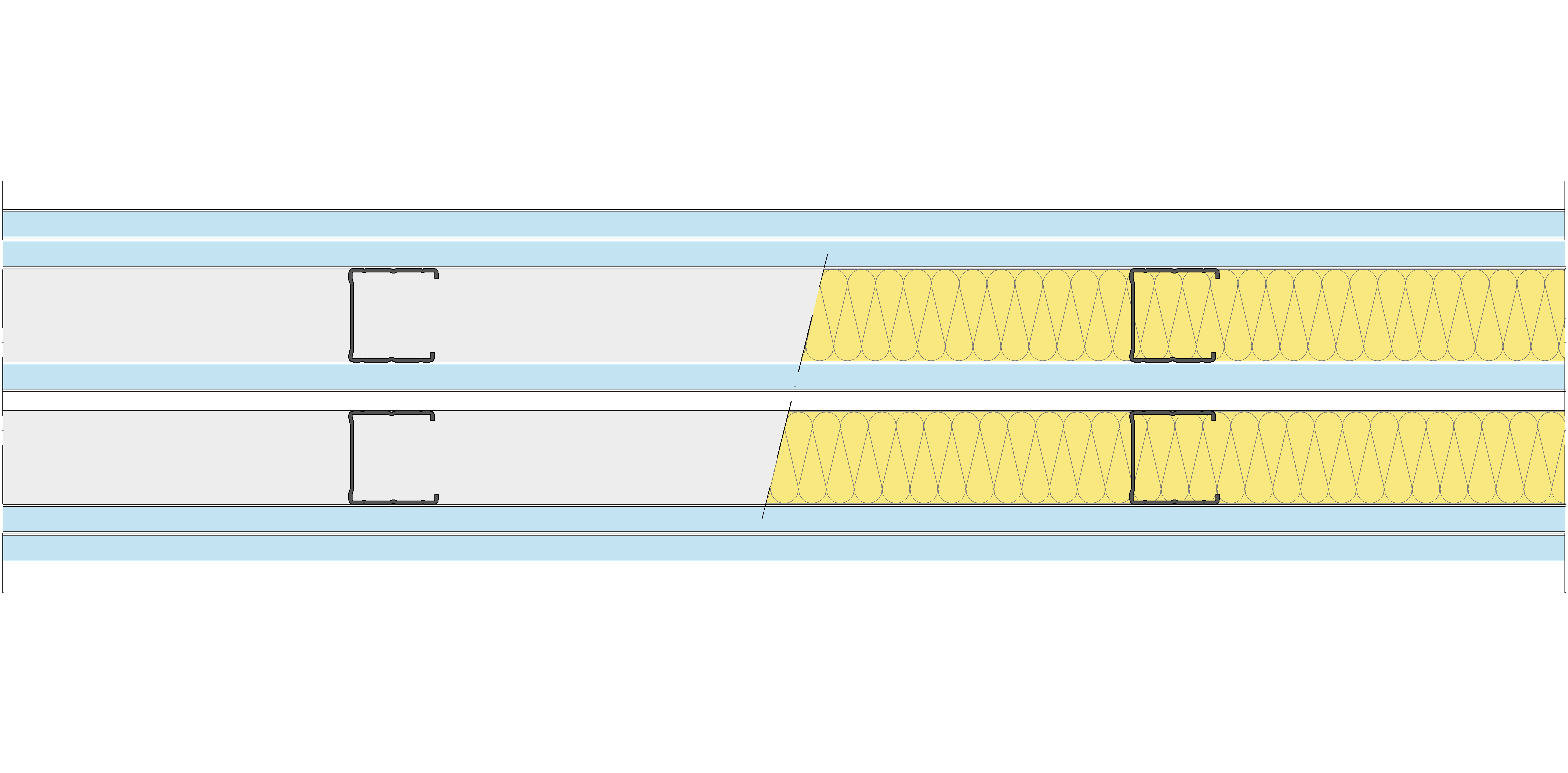 Tabique Pladur® 171/400 (48-45+15+e+48-45) 5OMNIA 2MW Libre