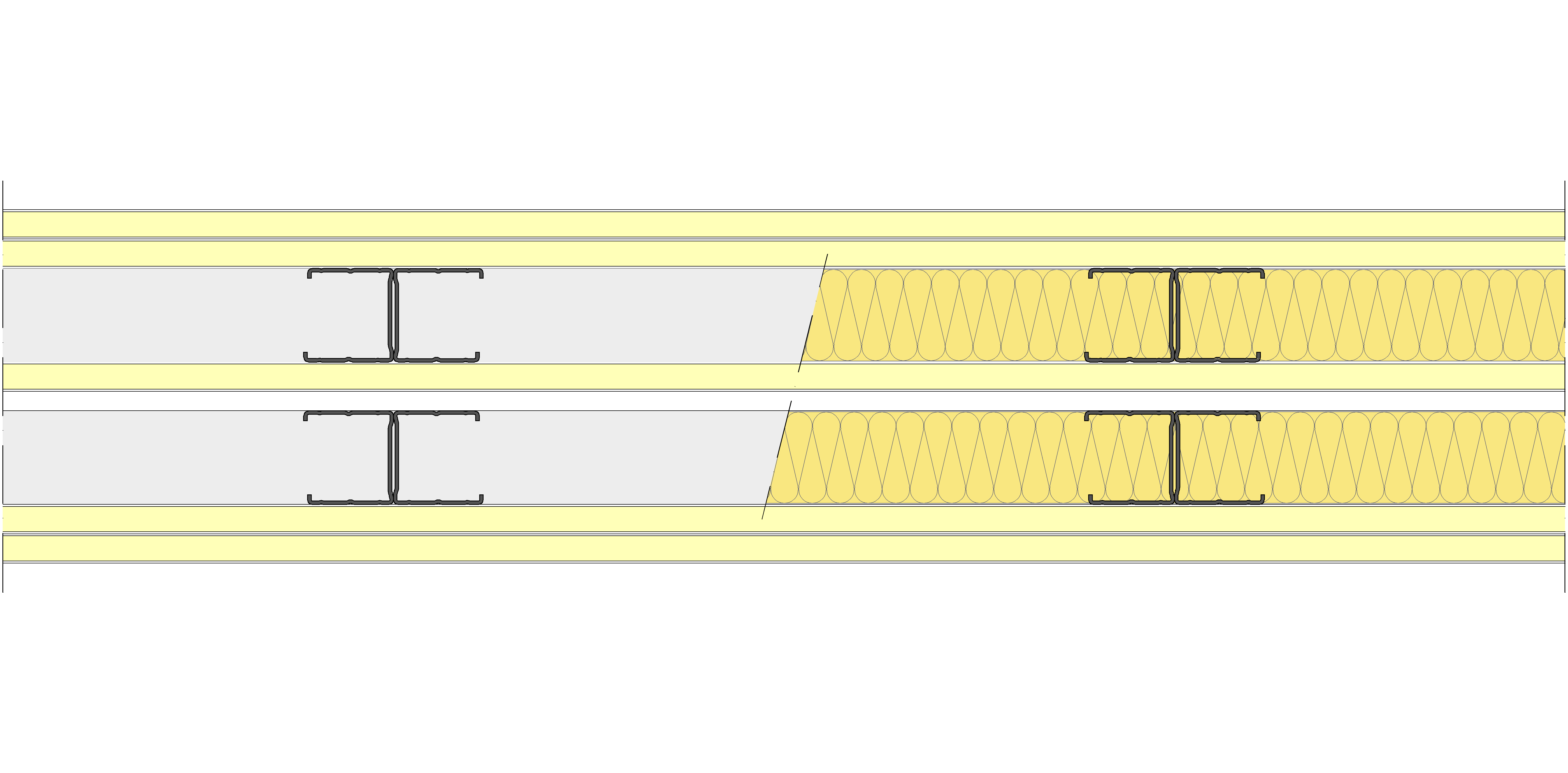 Tabique Pladur® 171/400 (48-45H+15+e+48-45H) 5I 2MW Libre