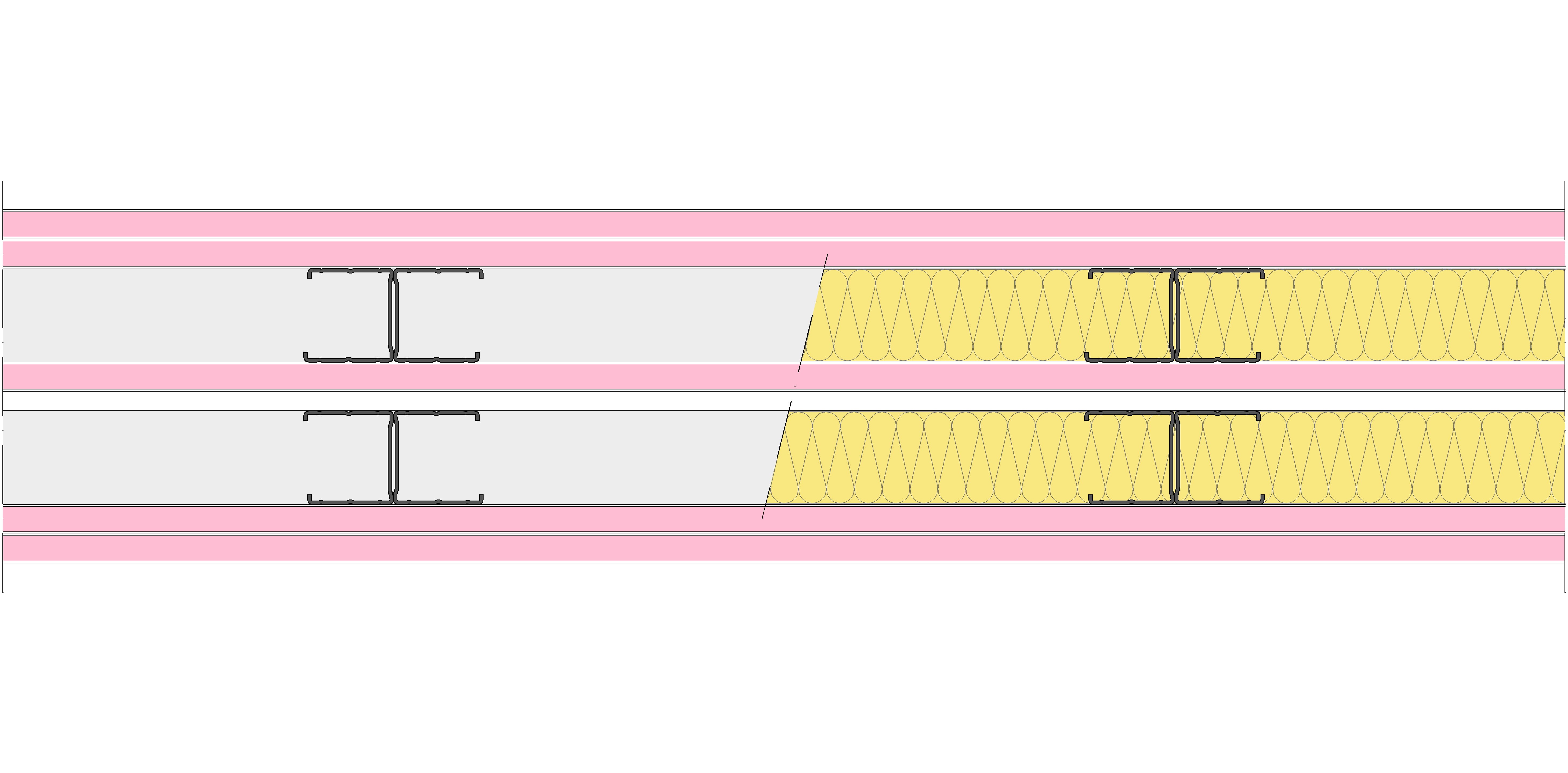 Tabique Pladur® 171/400 (48-45H+15+e+48-45H) 5F 2MW Libre