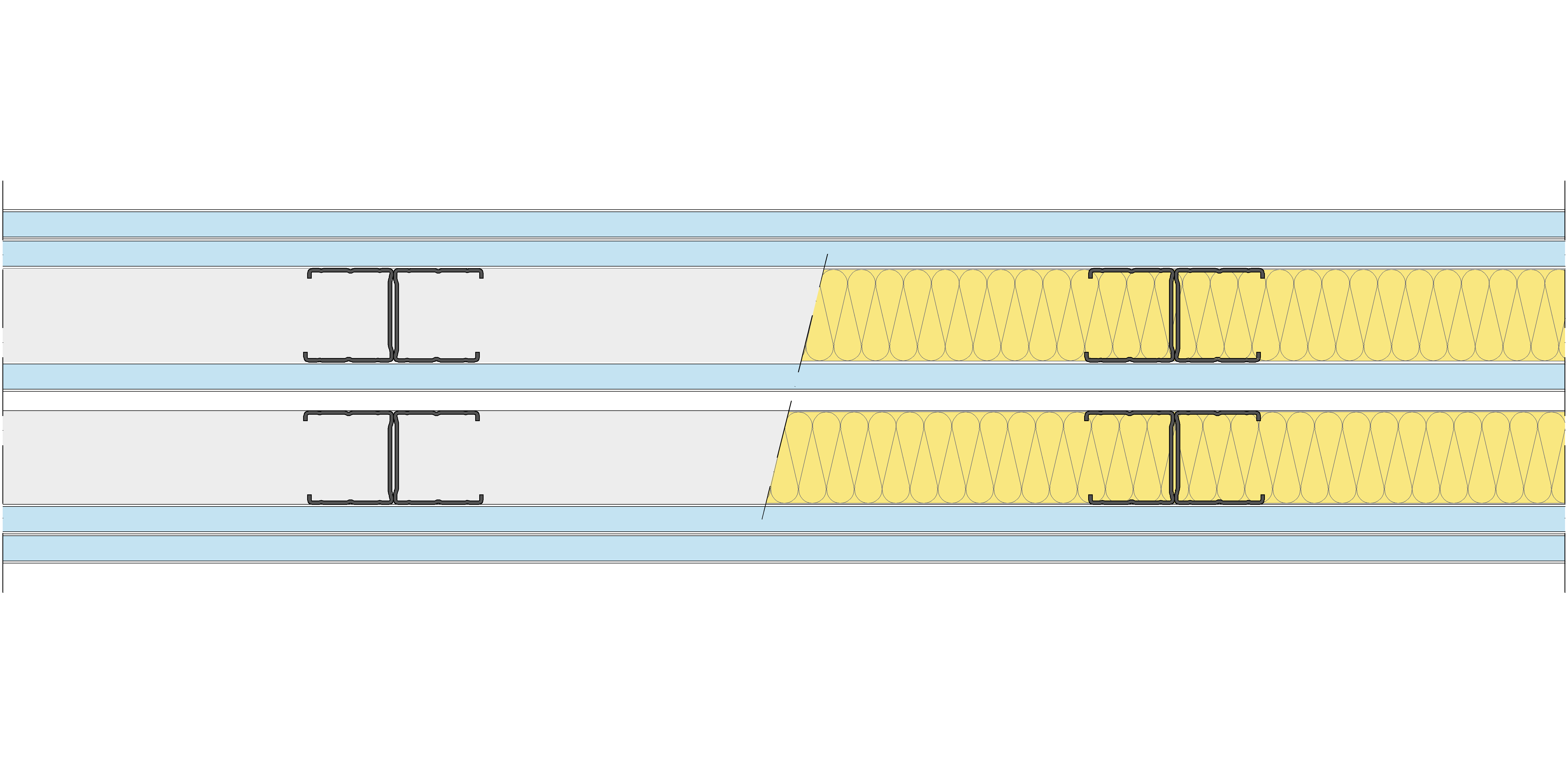 Tabique Pladur® 171/400 (48-45H+15+e+48-45H) 5OMNIA 2MW Libre