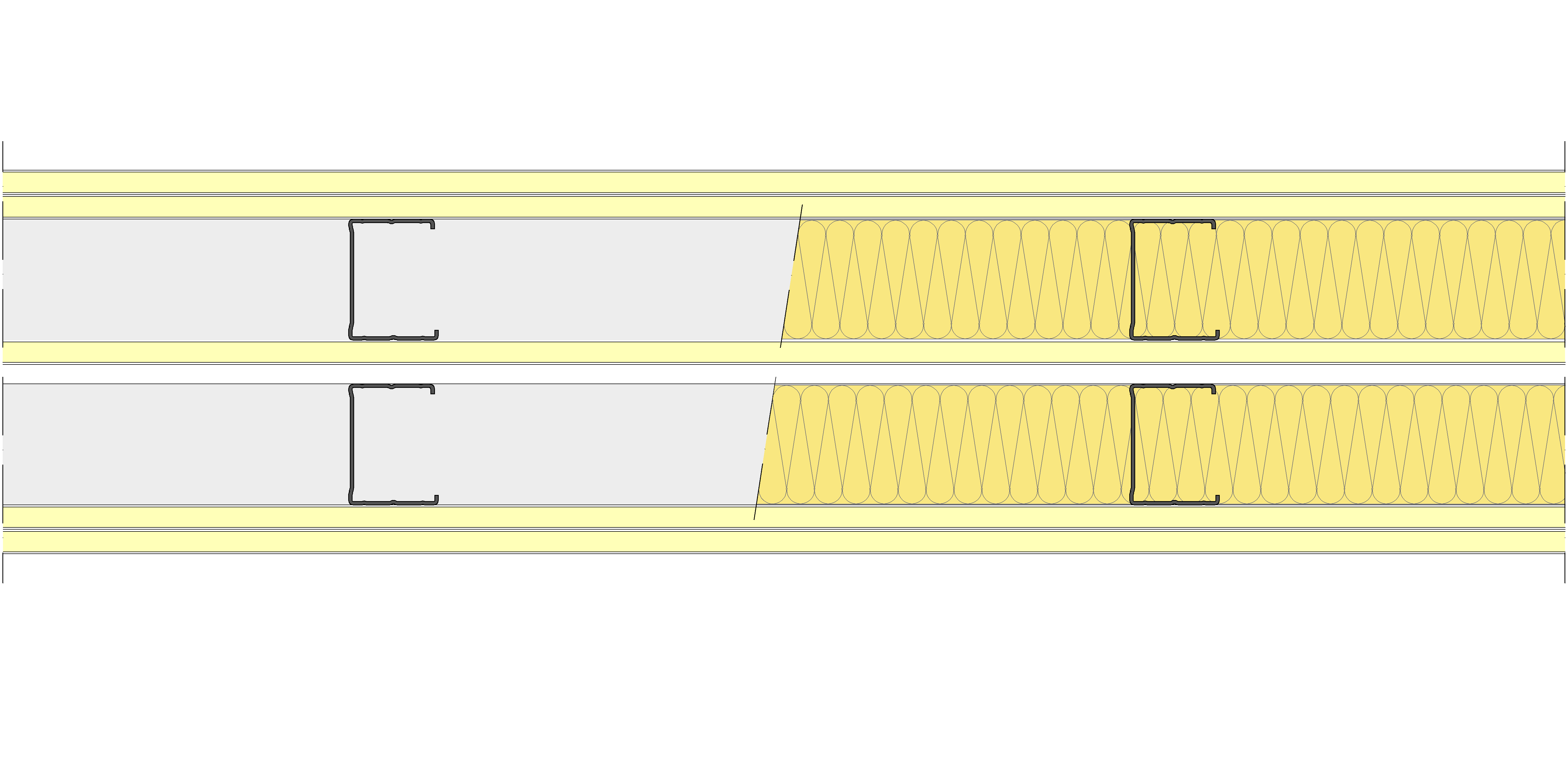 Tabique Pladur® 186,5/400 (62-45+12,5+e+62-45) 5I 2MW Libre