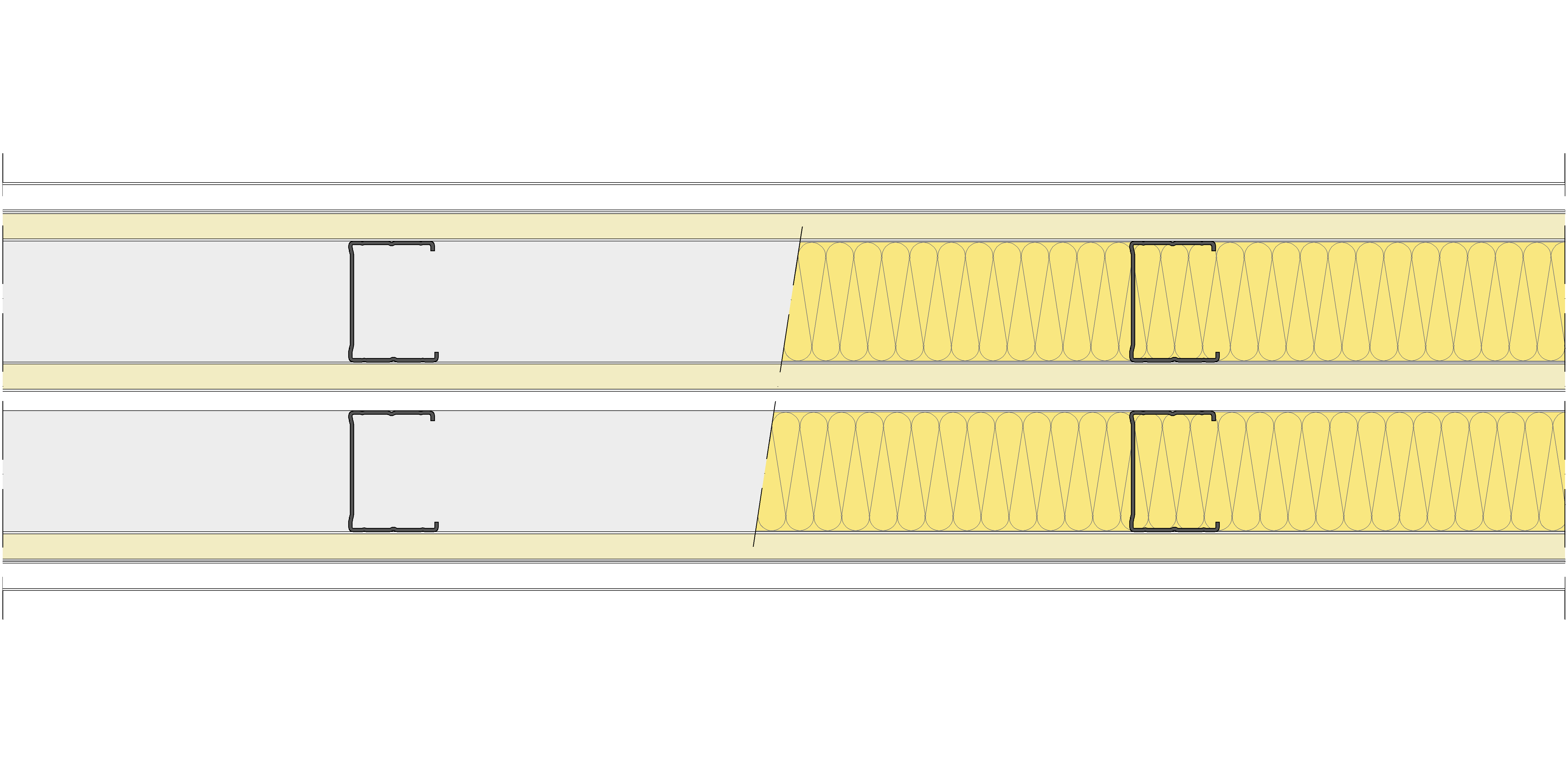 Tabique Pladur® 199/400 (62-45+15+e+62-45) 1N A1-3N-1N A1 2MW Libre