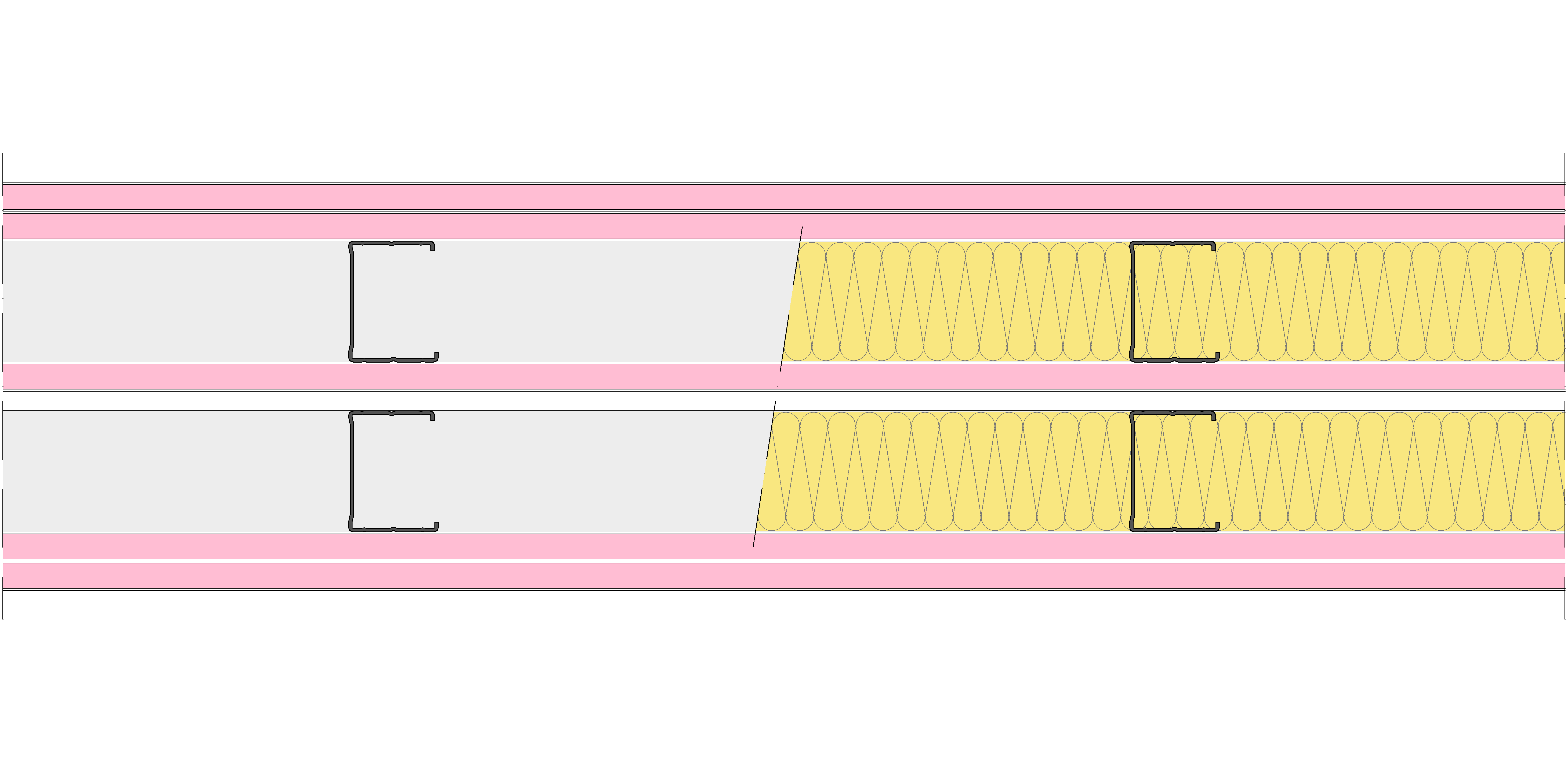 Tabique Pladur® 199/400 (62-45+15+e+62-45) 5F 2MW Libre