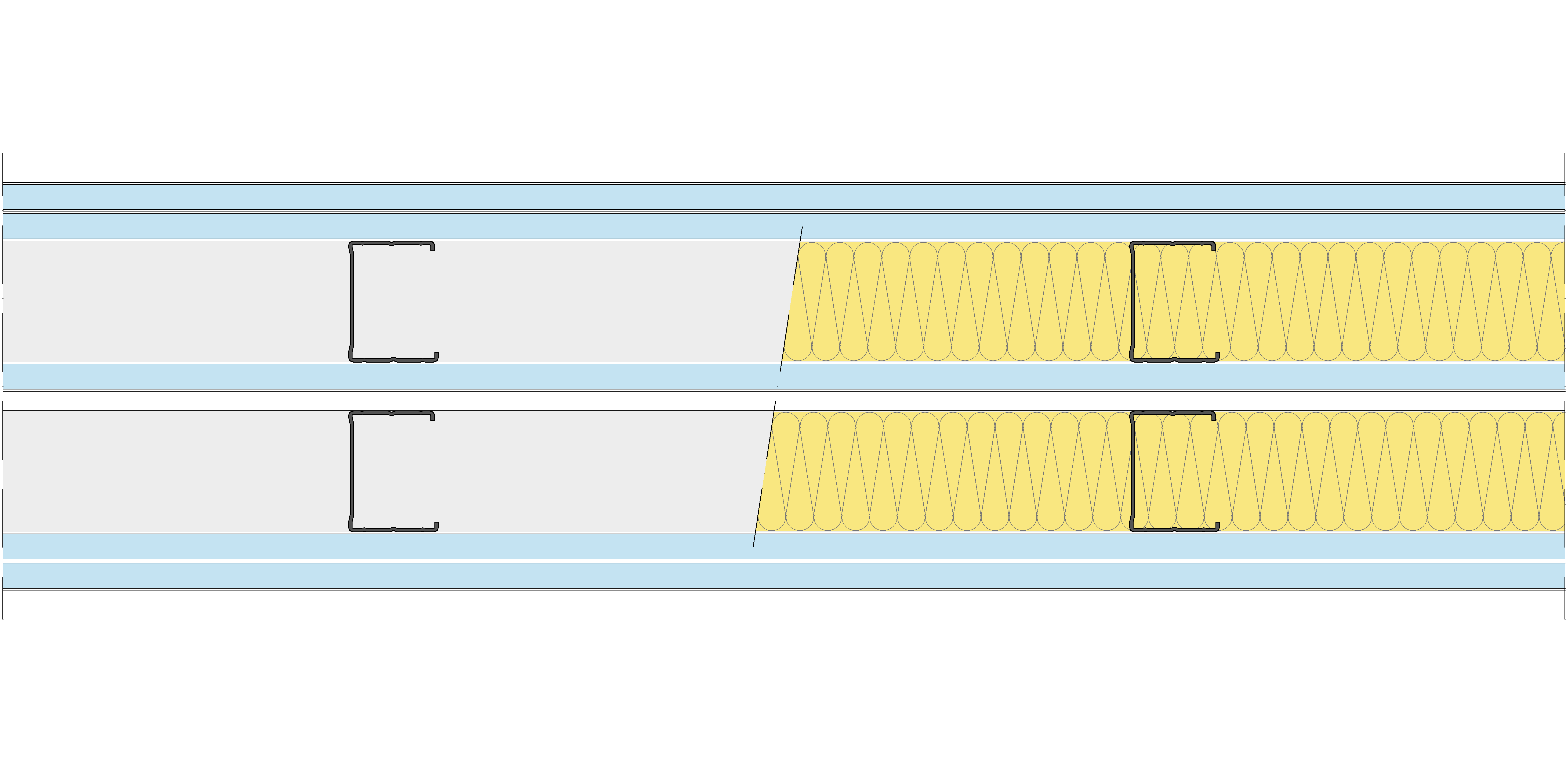 Tabique Pladur® 199/400 (62-45+15+e+62-45) 5OMNIA 2MW Libre