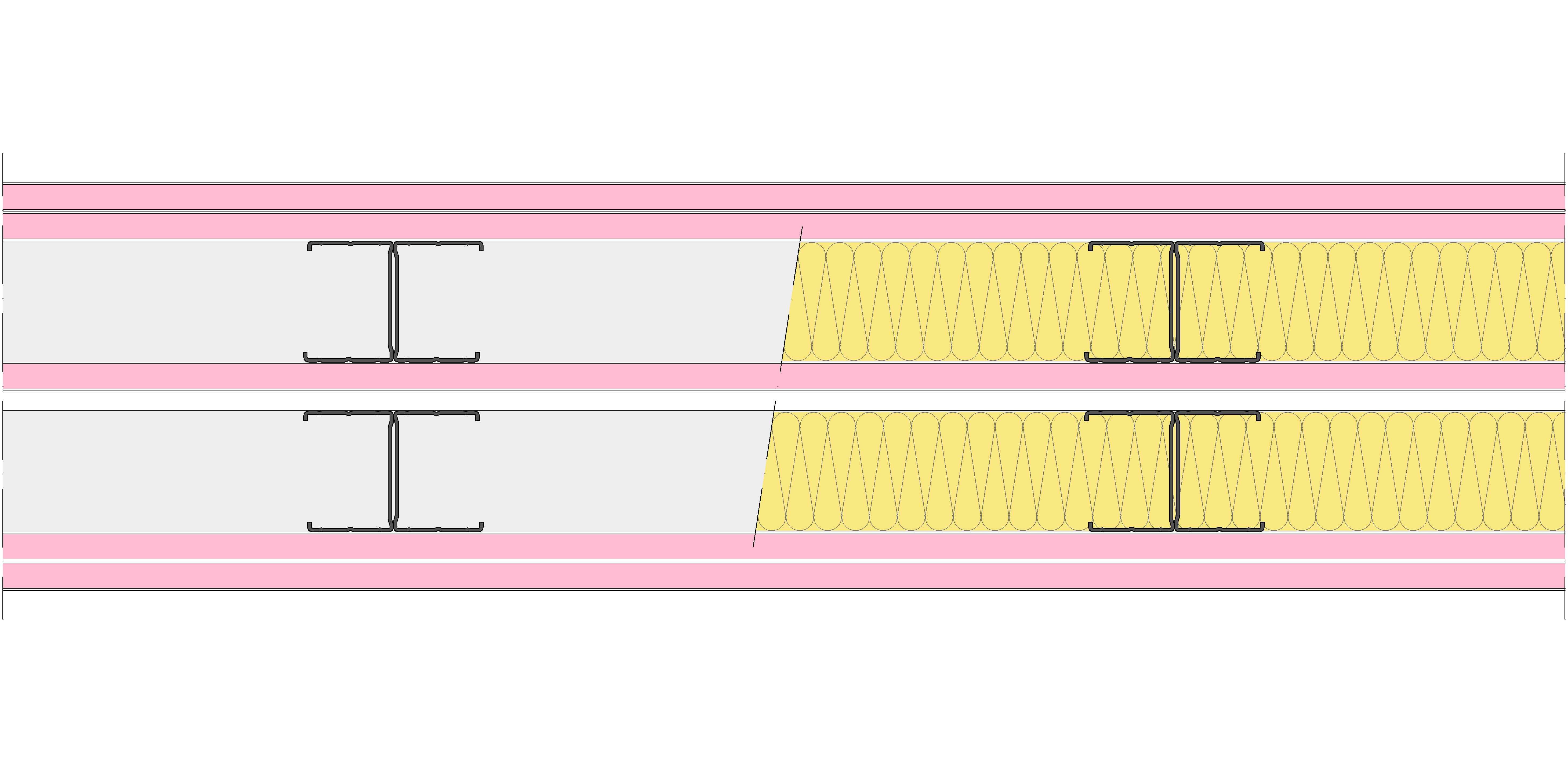 Tabique Pladur® 199/400 (62-45H+15+e+62-45H) 5F 2MW Libre