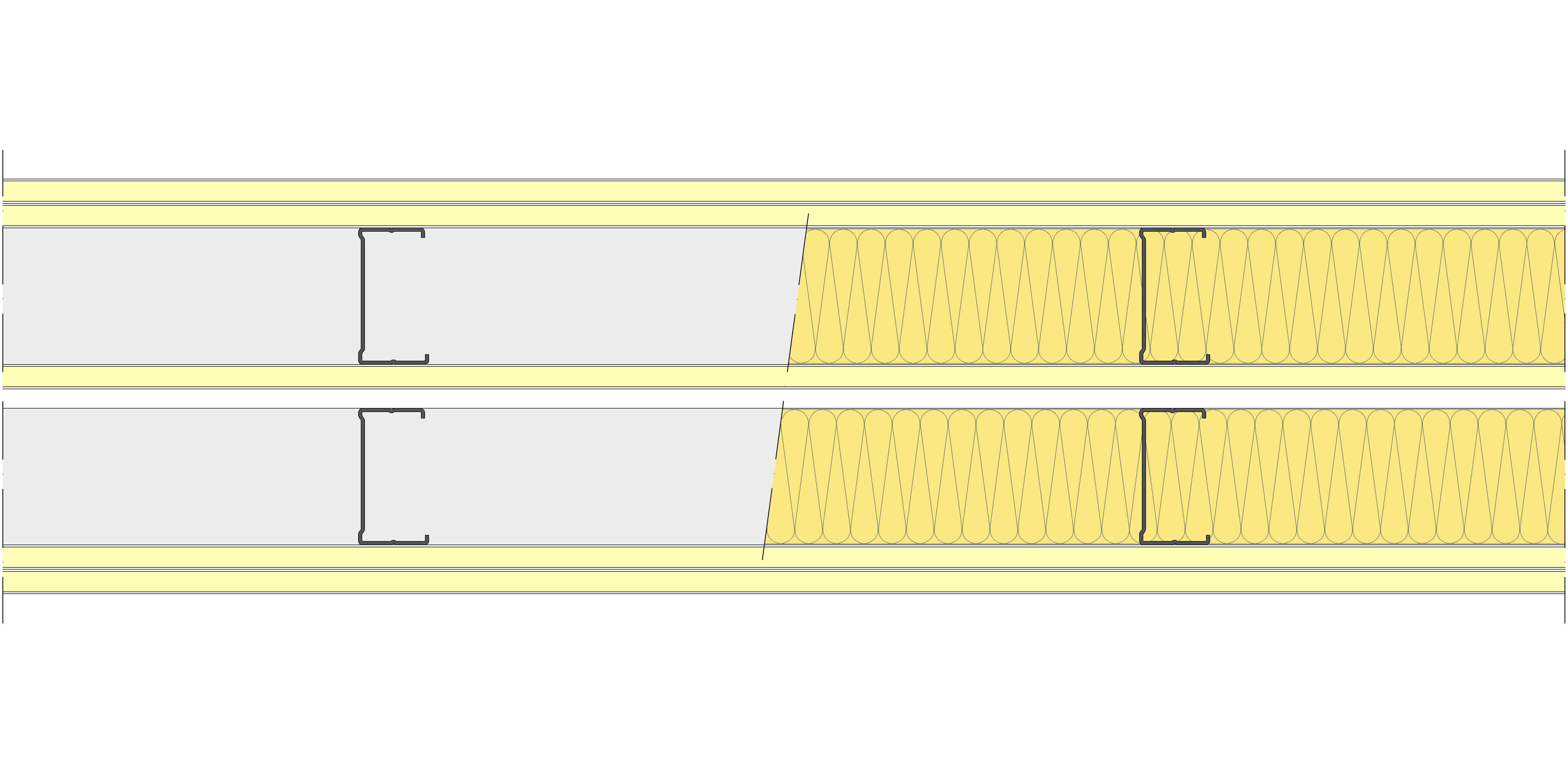 Tabique Pladur® 202,5/400 (70-35+12,5+e+70-35) 5I 2MW Libre