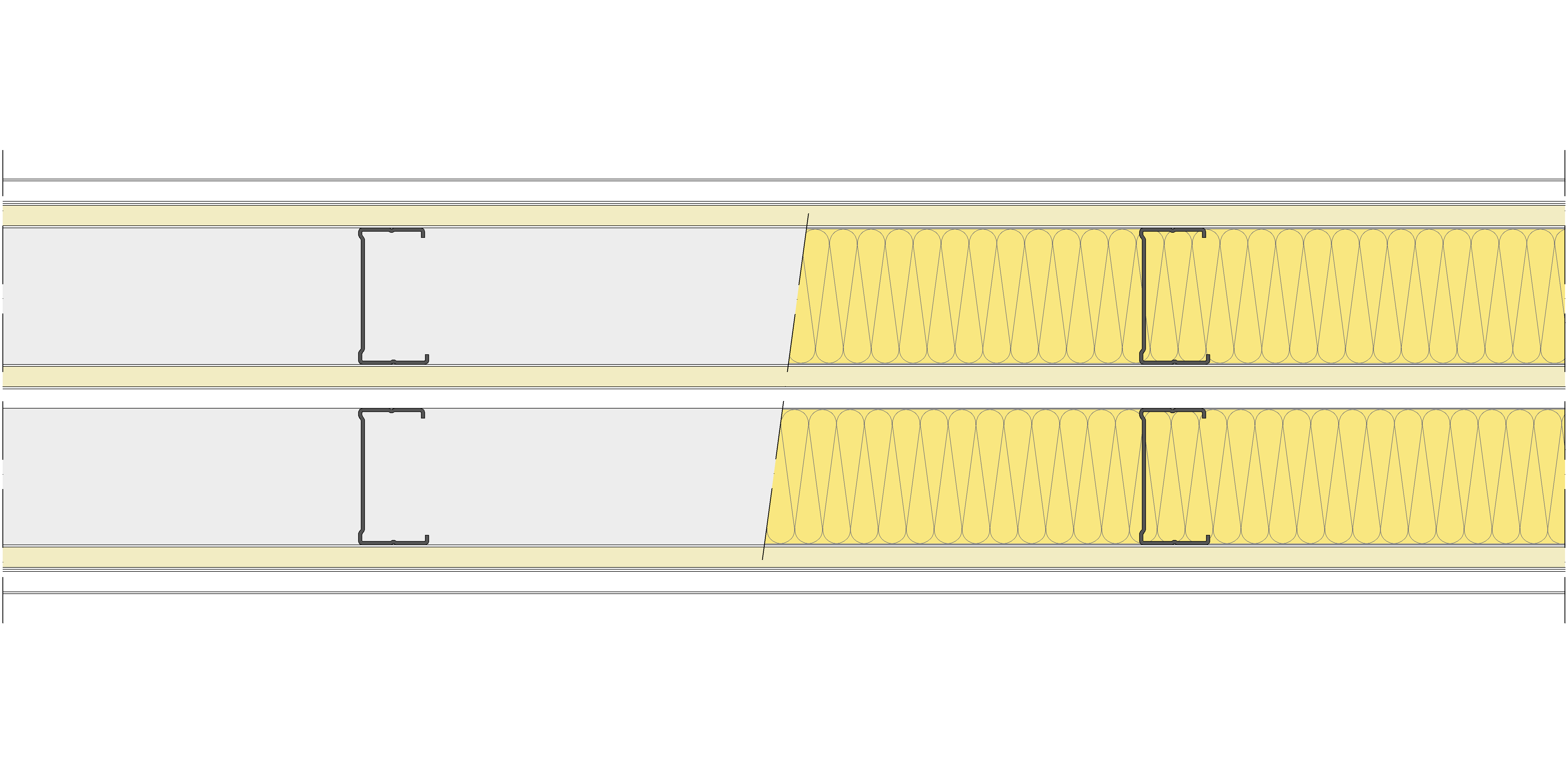 Tabique Pladur® 202,5/400 (70-35+12,5+e+70-35) 1N A1-3N-1N A1 2MW Libre