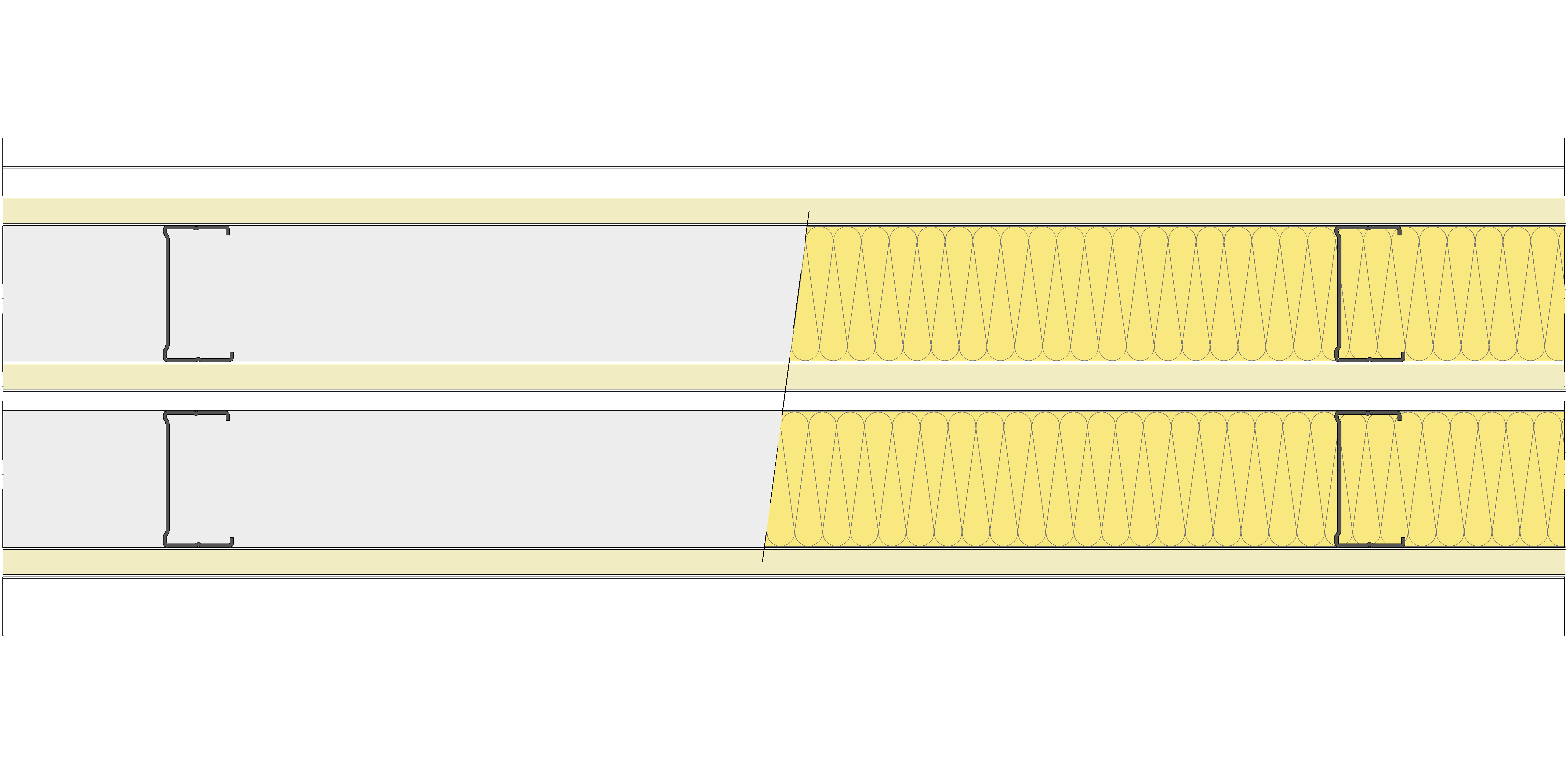 Tabique Pladur® 215/600 (70-35+15+e+70-35) 1N A1-3N-1N A1 2MW Libre
