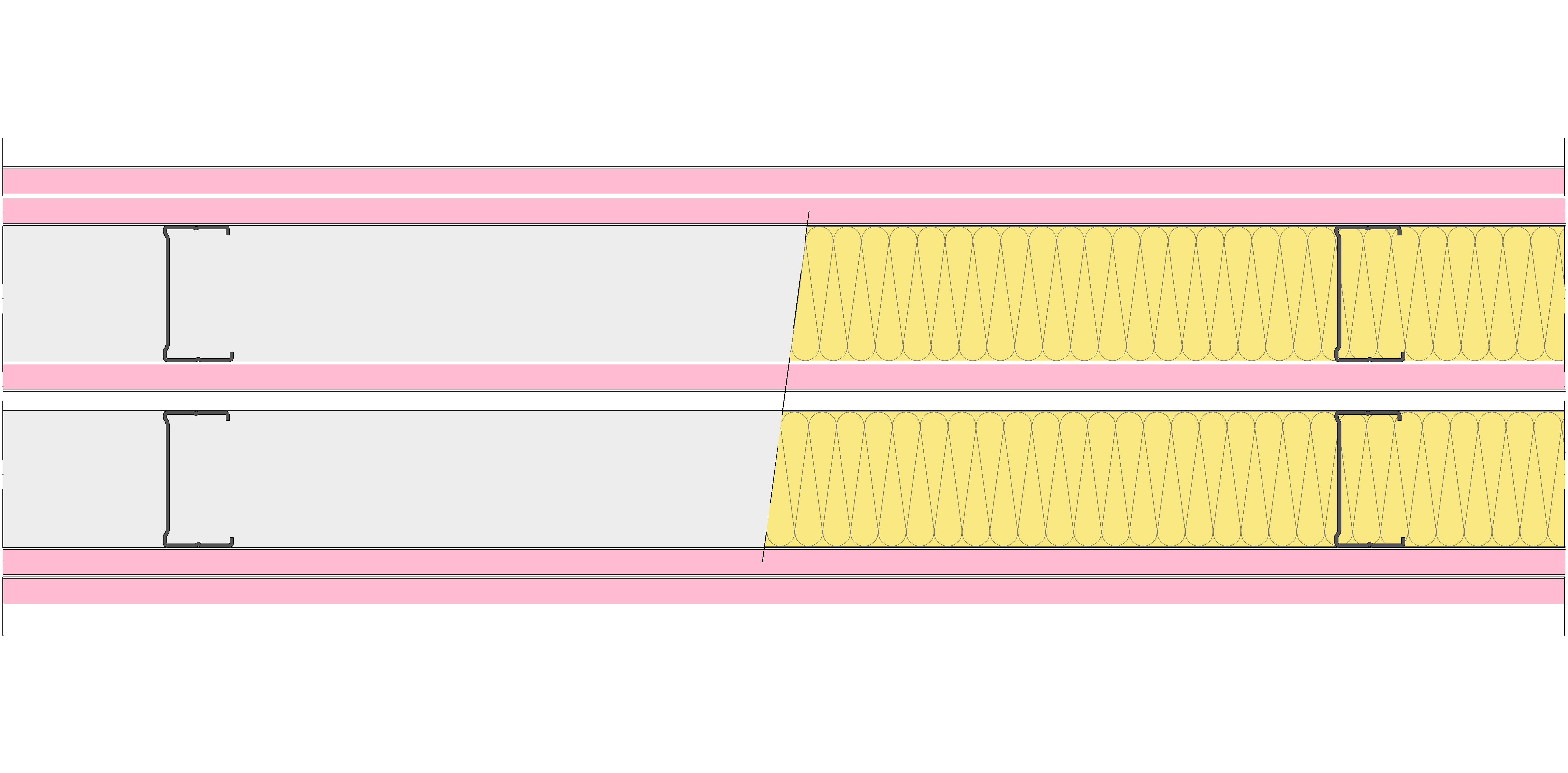 Tabique Pladur® 215/600 (70-35+15+e+70-35) 5F 2MW Libre