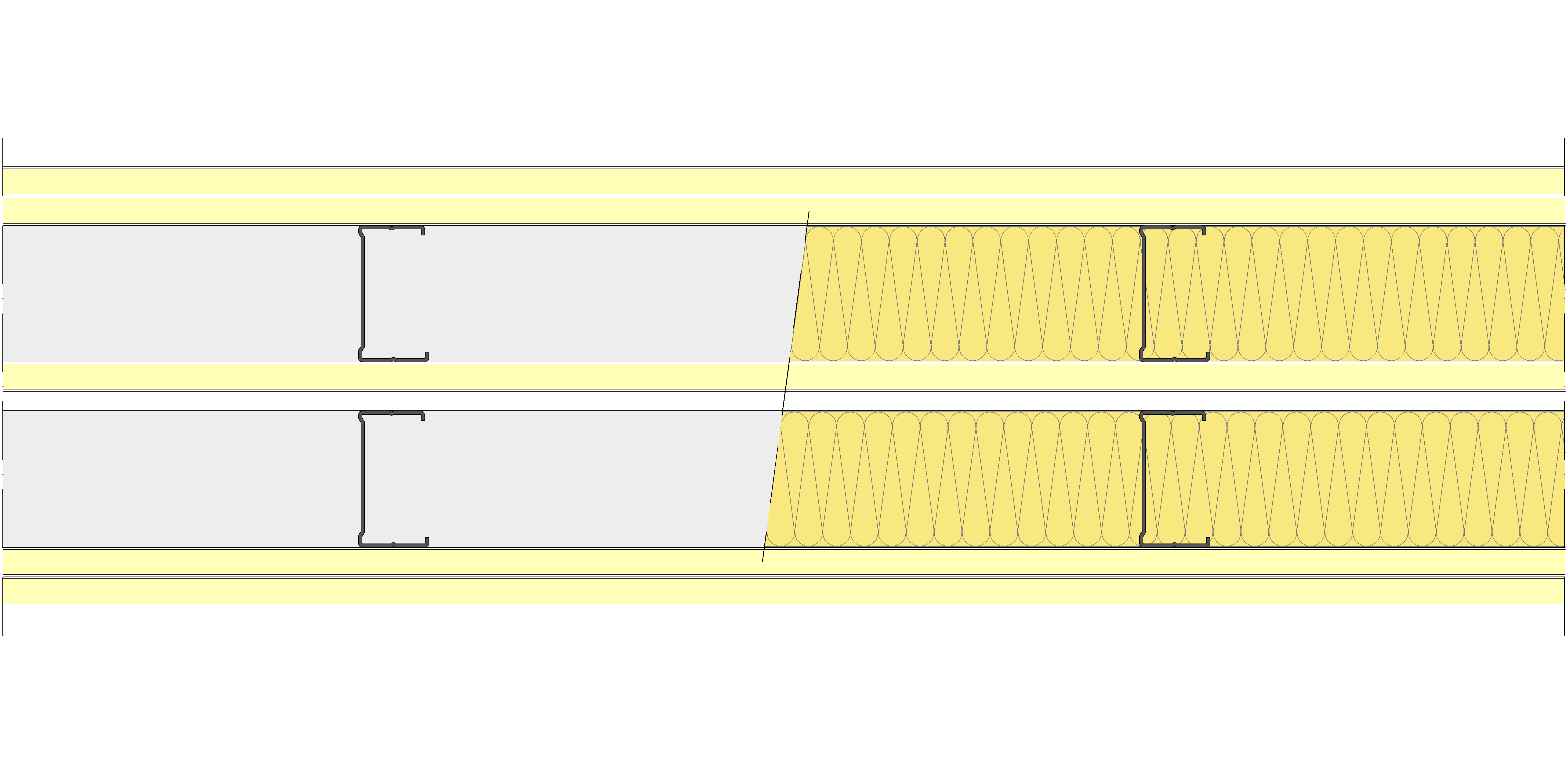 Tabique Pladur® 215/400 (70-35+15+e+70-35) 5I 2MW Libre