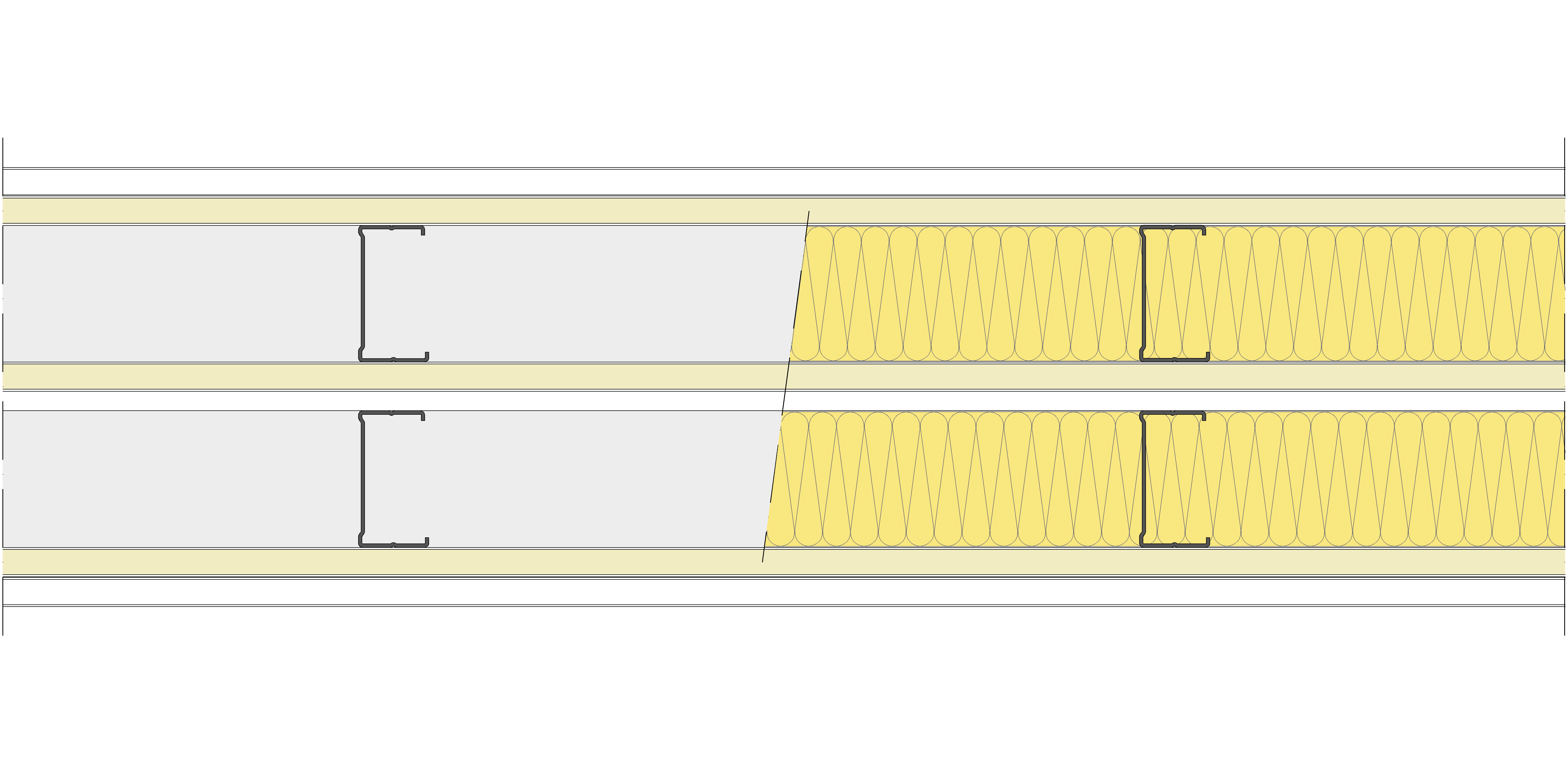 Tabique Pladur® 215/400 (70-35+15+e+70-35) 1N A1-3N-1N A1 2MW Libre