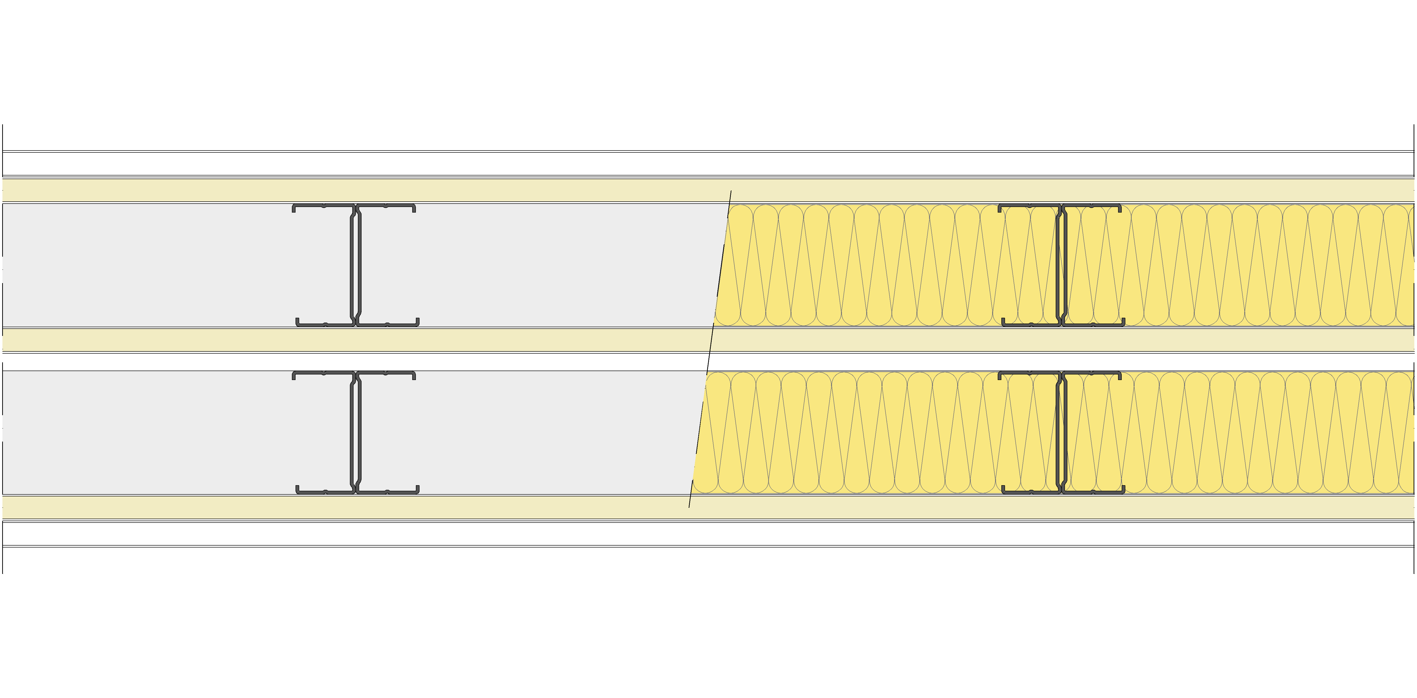 Tabique Pladur® 215/400 (70-35H+15+e+70-35H) 1N A1-3N-1N A1 2MW Libre