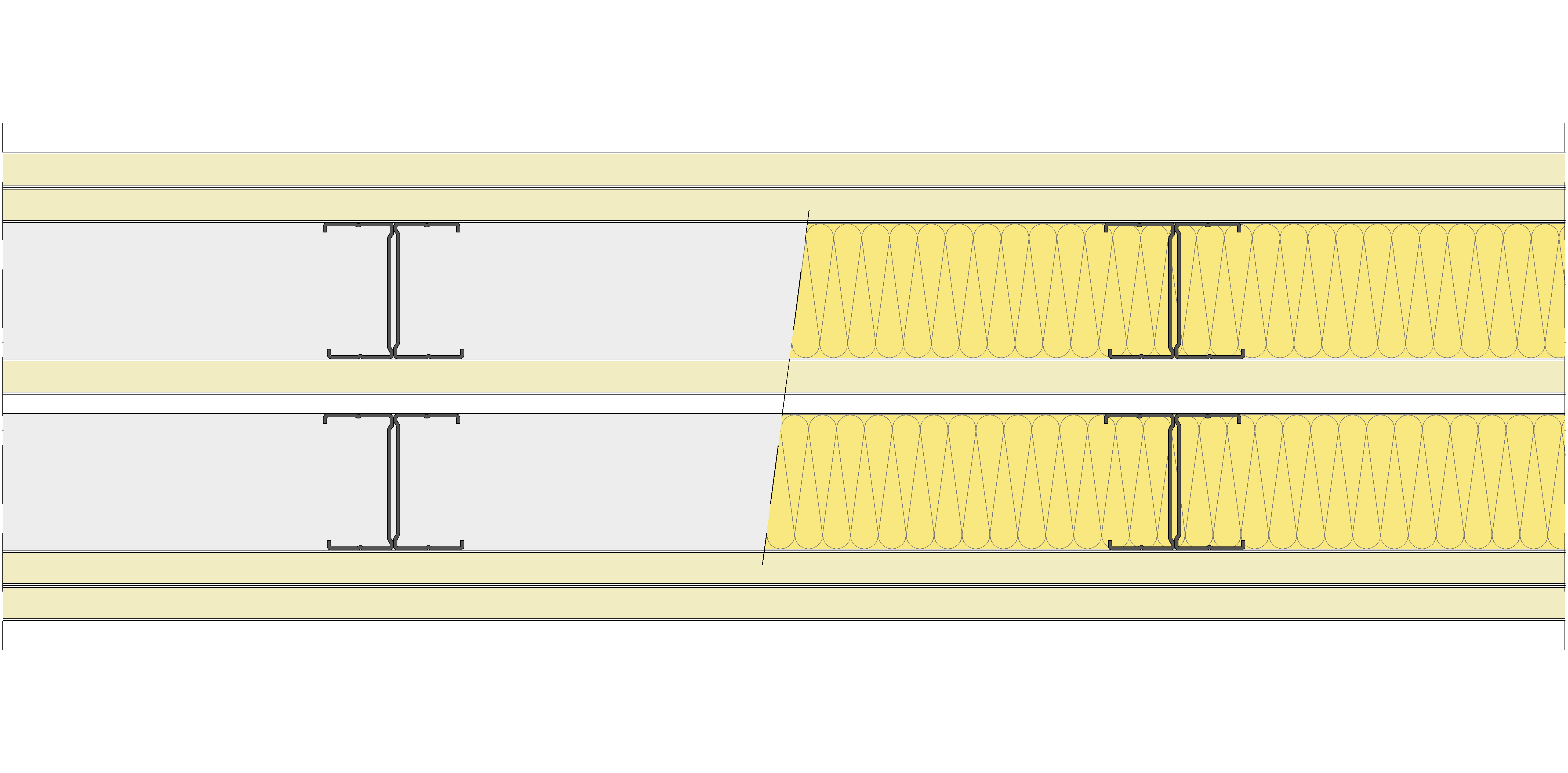 Tabique Pladur® 230/400 (70-35H+18+e+70-35H) 5N 2MW Libre