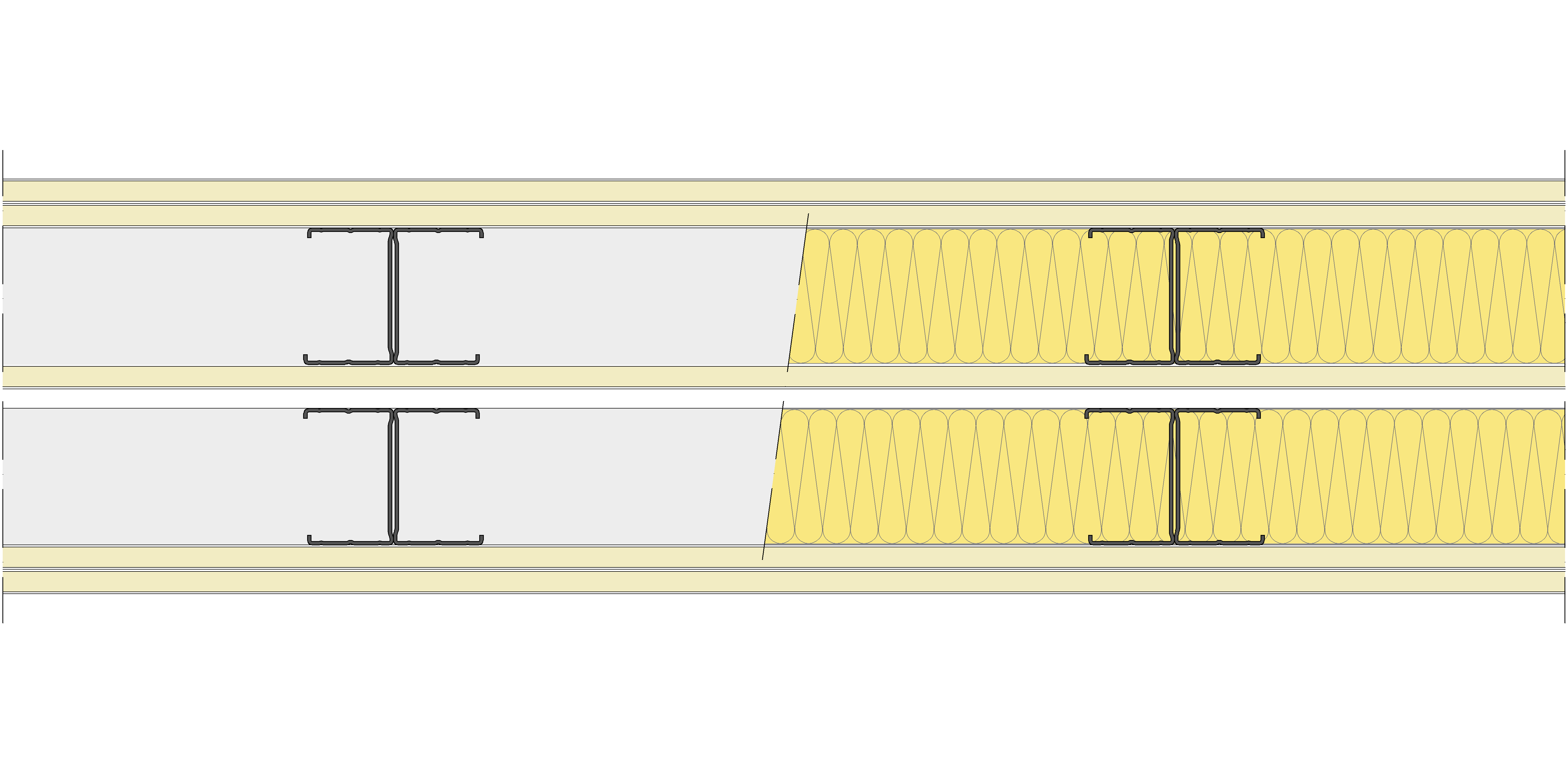 Tabique Pladur® 202,5/400 (70-45H+12,5+e+70-45H) 5N 2MW Libre