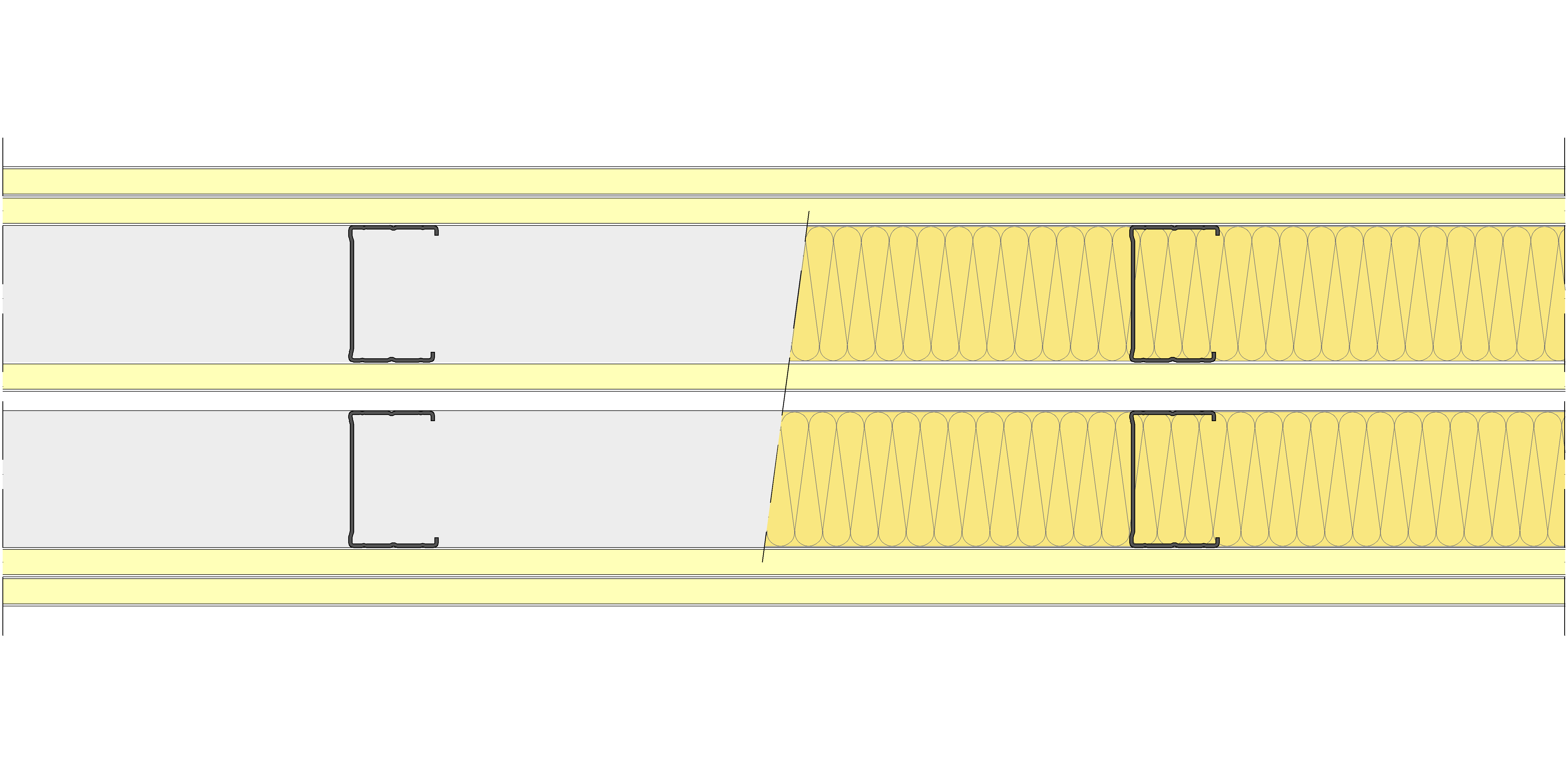 Tabique Pladur® 215/400 (70-45+15+e+70-45) 5I 2MW Libre