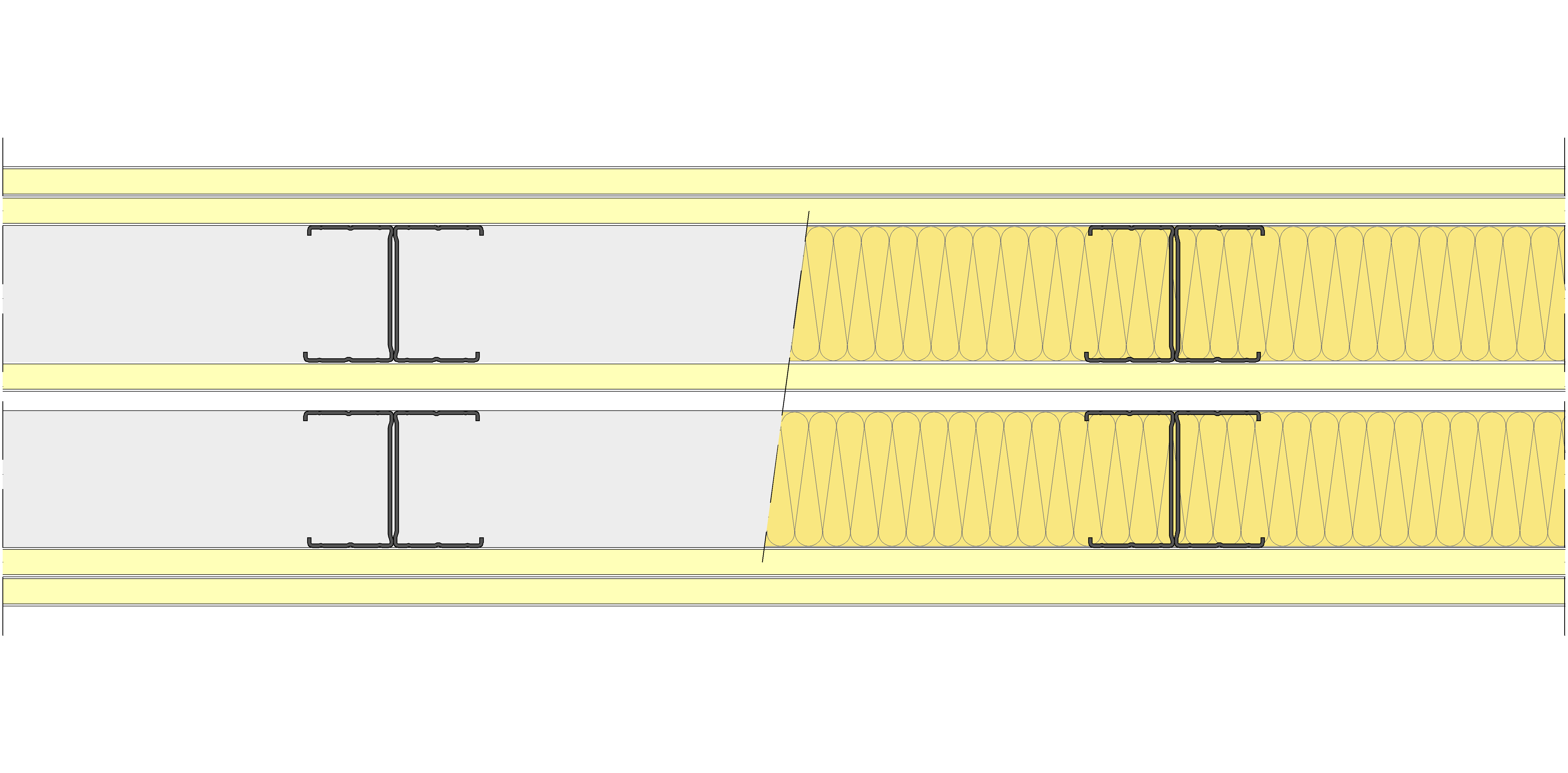 Tabique Pladur® 215/400 (70-45H+15+e+70-45H) 5I 2MW Libre